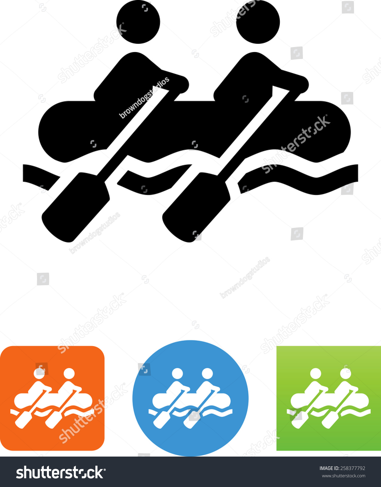 Rafting icons Images, Stock Photos & Vectors | Shutterstock