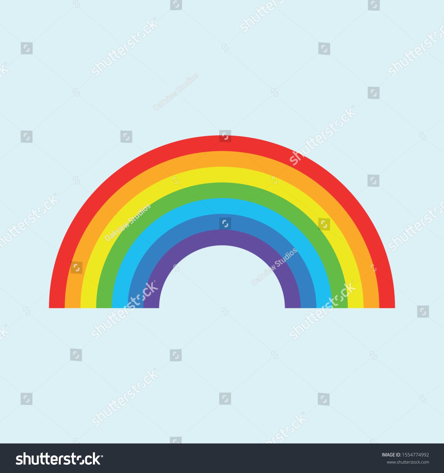 Rainbow Basic Colours Vector Illustration Stock Vector (Royalty Free ...