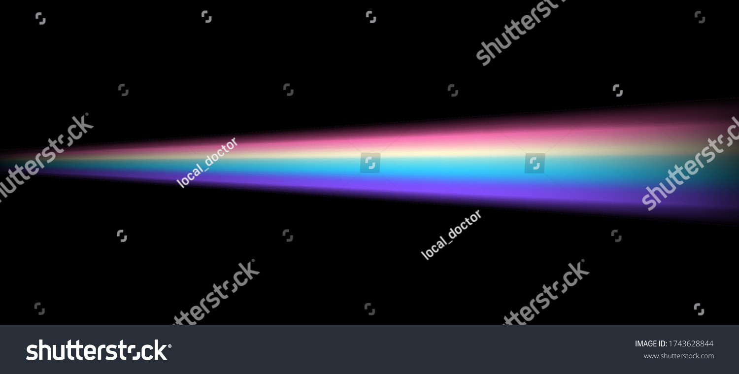 Rainbow Beam On Transparent Background Vector Stock Vector (Royalty ...