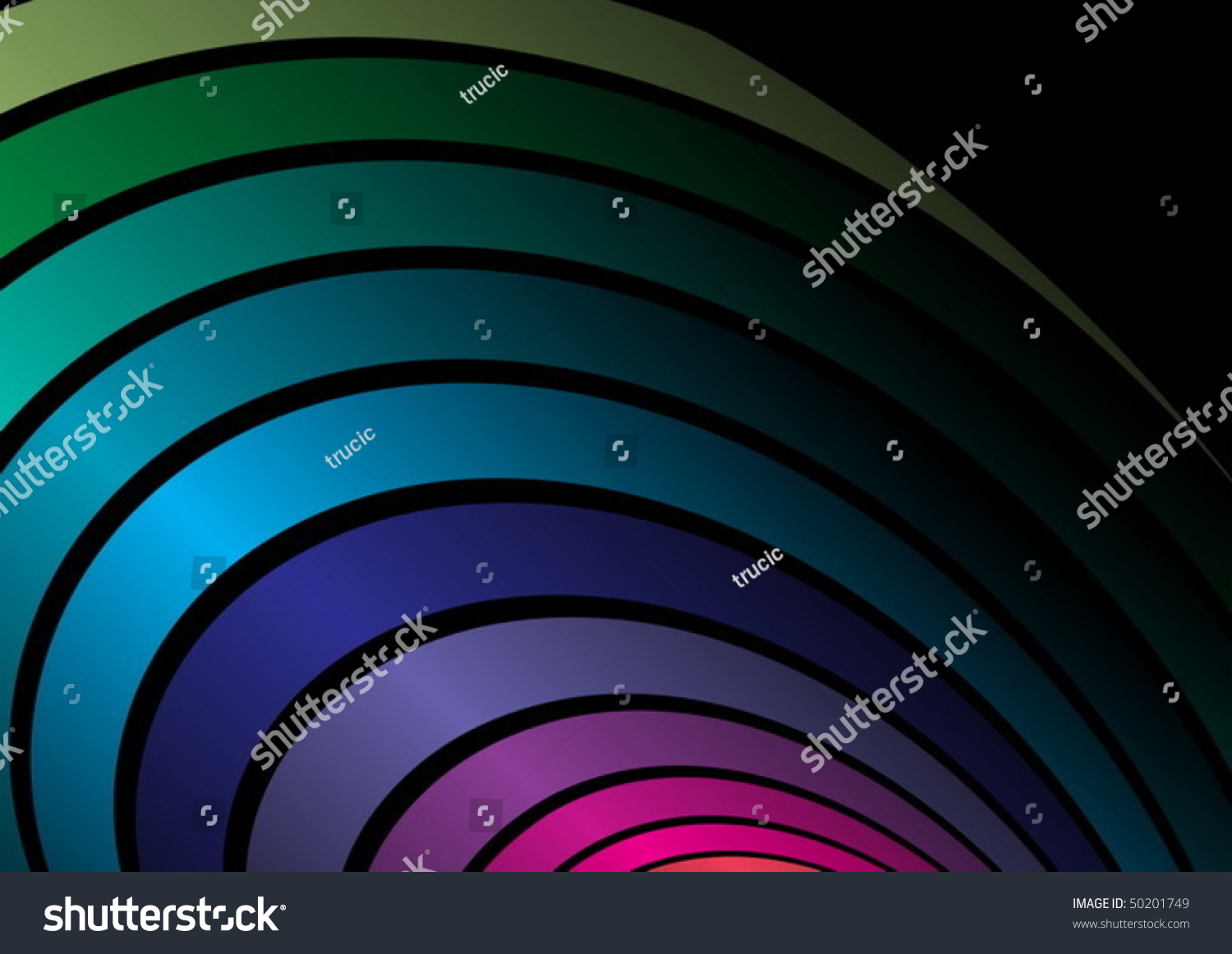Rainbow Colored Background Arcs Stock Vector Illustration 50201749 ...