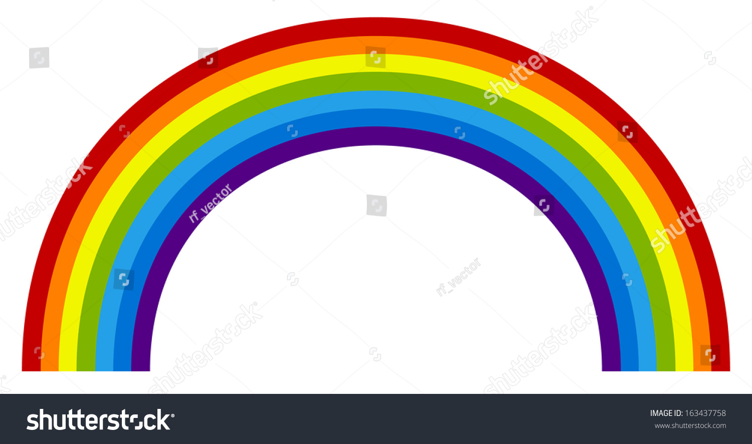 Rainbow Element Stock Vector Illustration 163437758 : Shutterstock