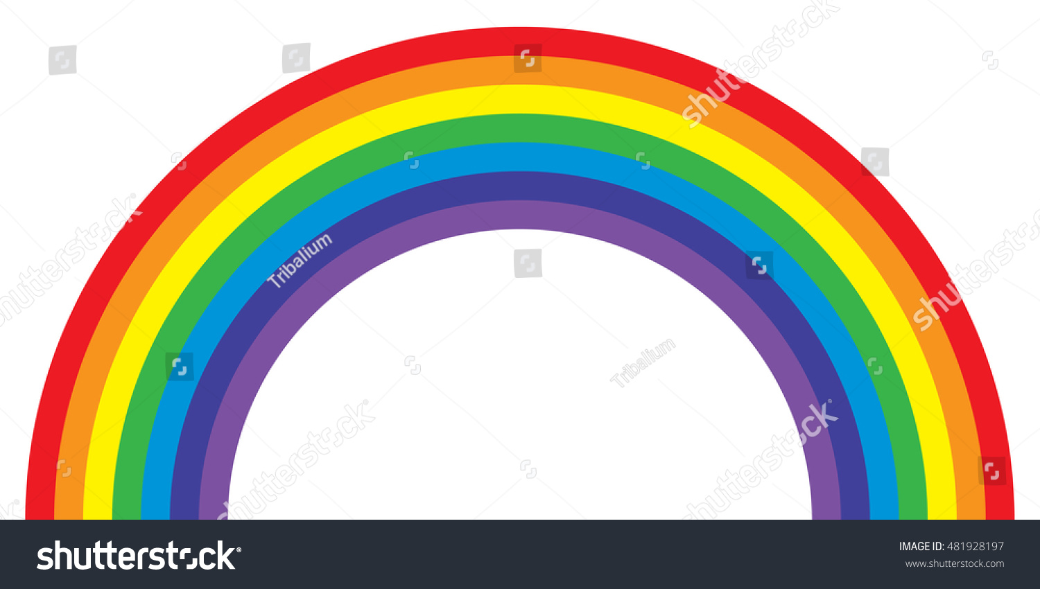 Rainbow Vector Illustration - 481928197 : Shutterstock