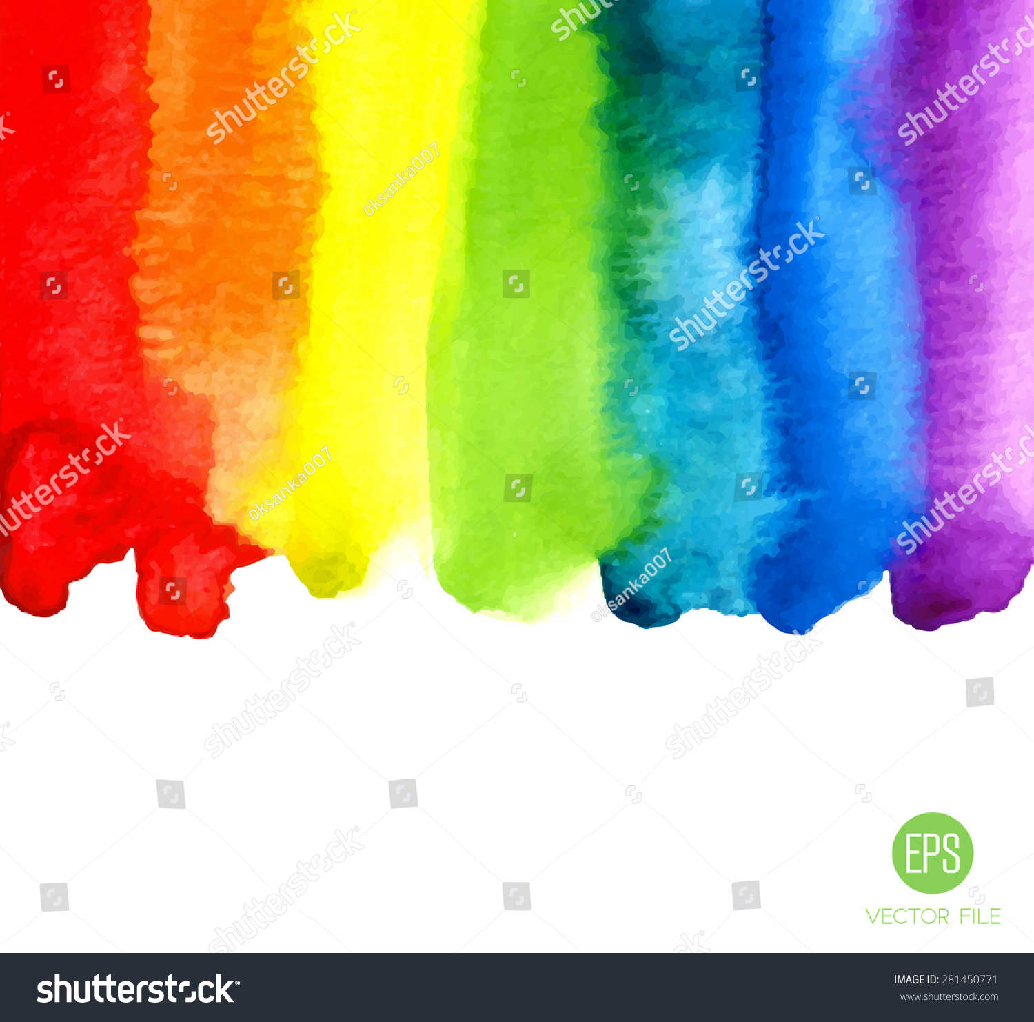 Rainbow Watercolor Texture Abstract Background Vector Stock Vector ...