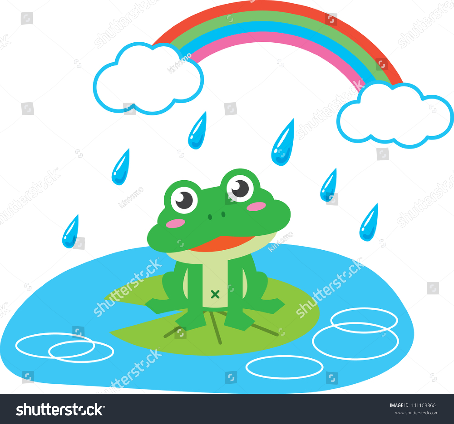 rainy season image illustration frog said stock vector royalty free 1411033601 https www shutterstock com image vector rainy season image illustration frog said 1411033601