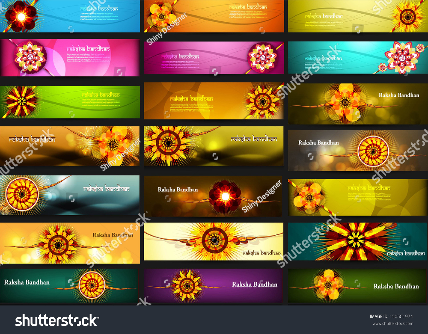 SVG of Raksha Bandhan celebration bright colorful 21 headers vector design svg