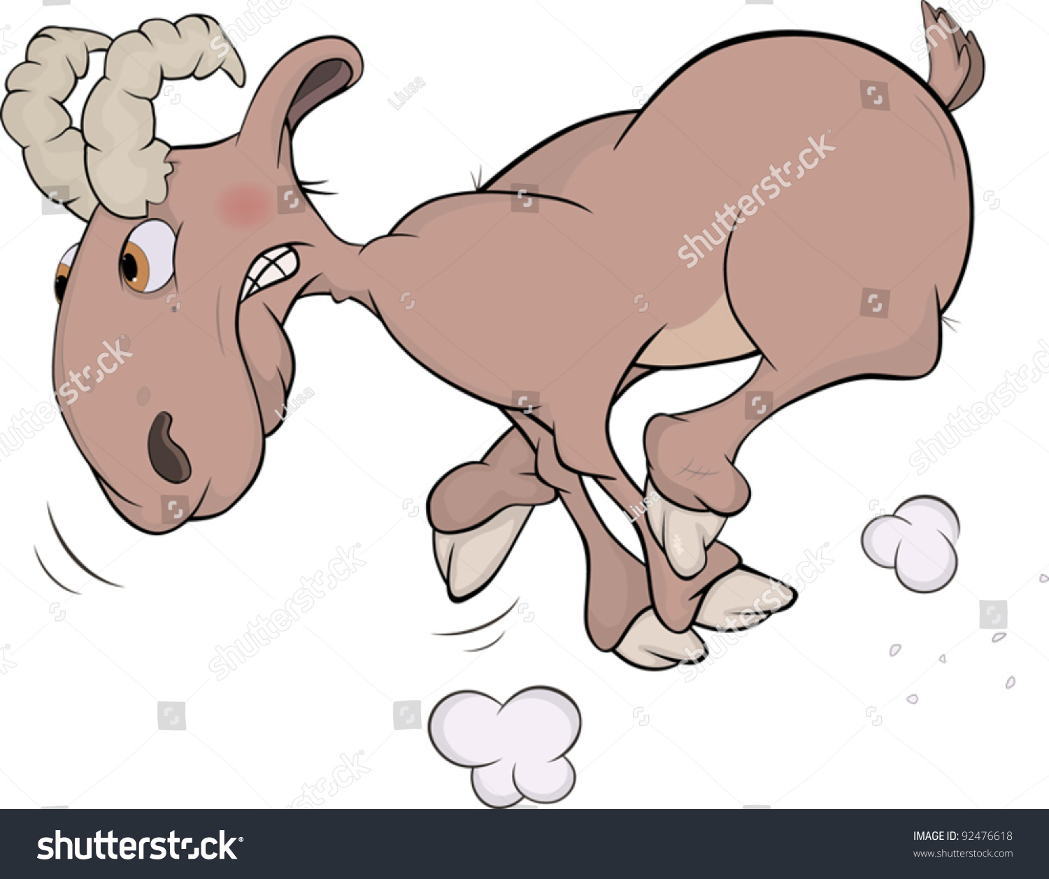 Ram Cartoon Stock Vector (Royalty Free) 92476618 - Shutterstock