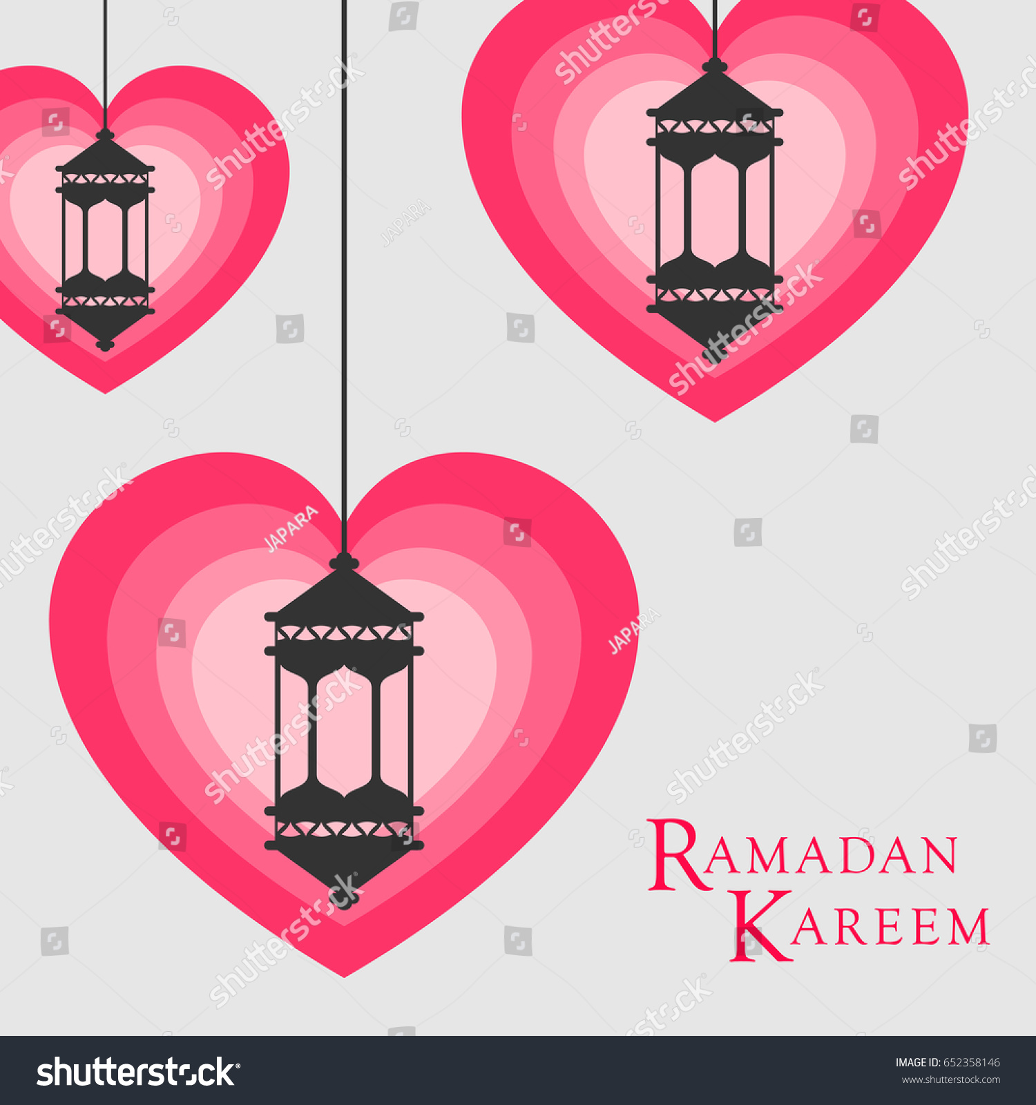 Ramadan Kareem Background Lantern With Love Light Ramadan Kareem Background Lantern With Love Light