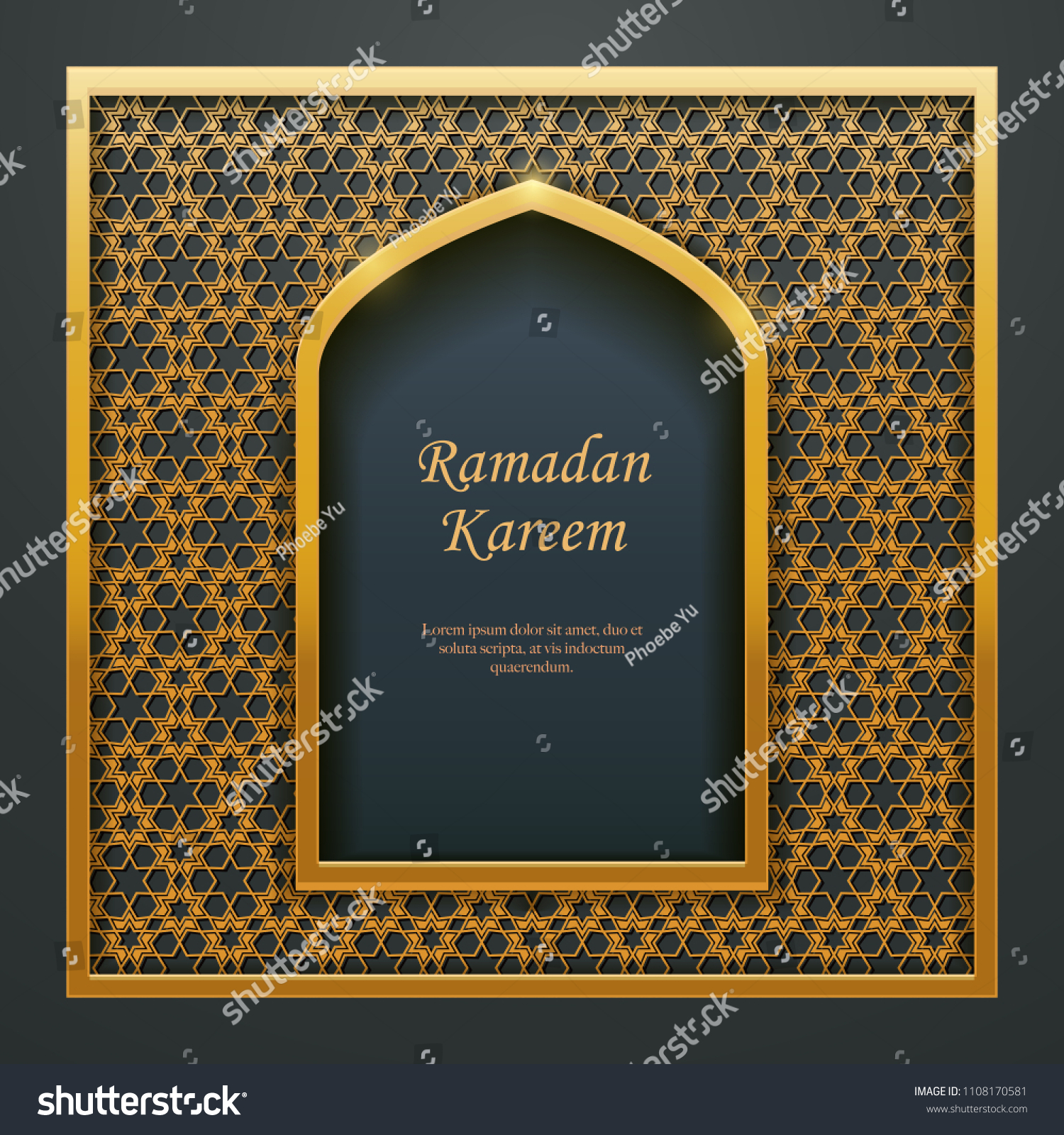 Ramadan Kareem Islamic Design Mosque Door Window Tracery, Ideal For Ramadan Kareem Islamic Design Mosque Door Window Tracery, Ideal For
