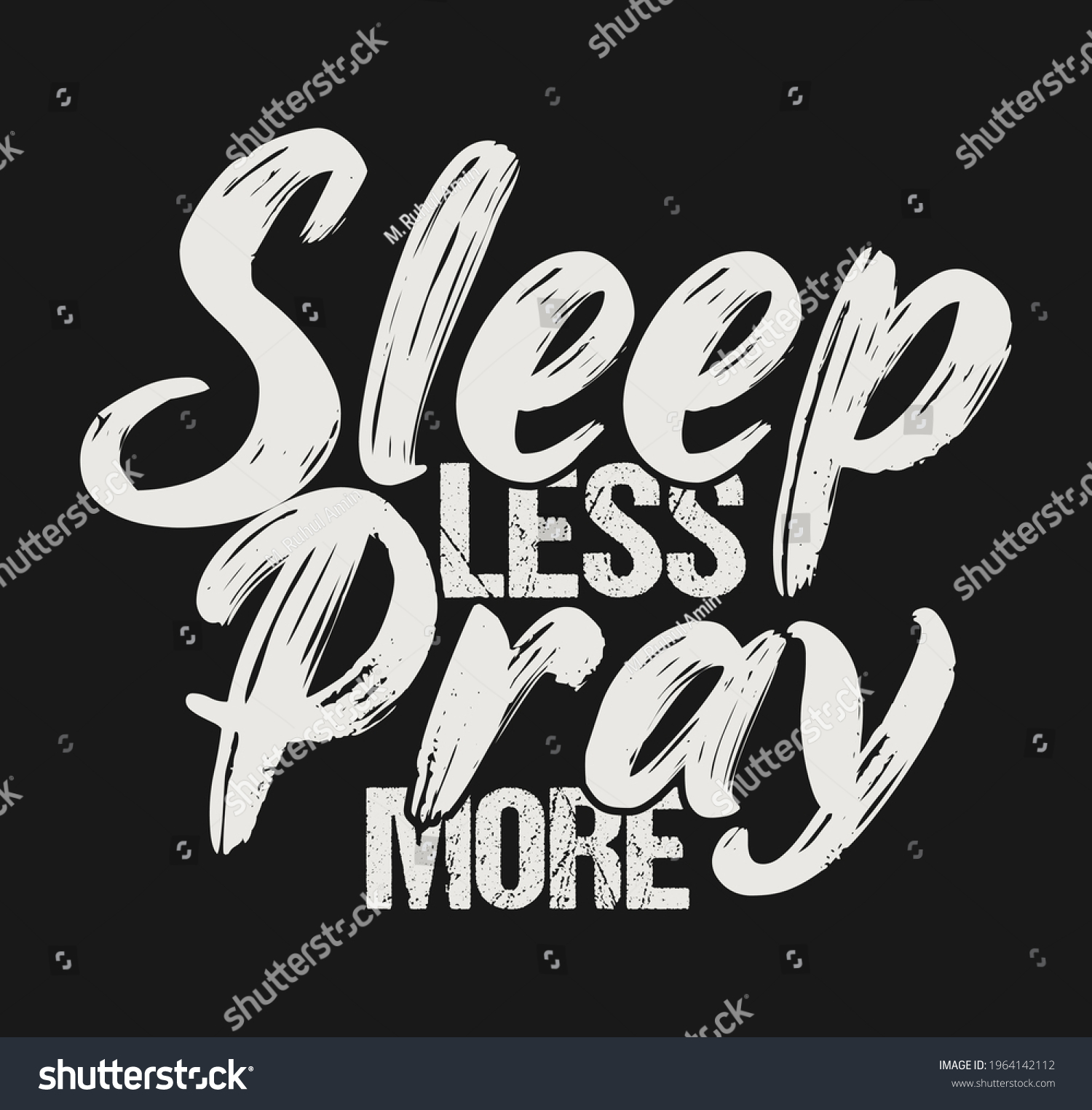 SVG of Ramadan sleep less pray more tshirt design template vector file. Ramadan Kareem tshirt design svg