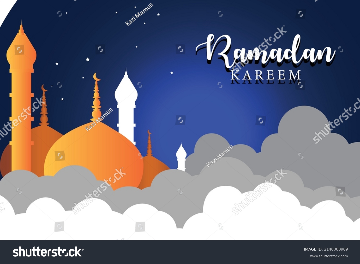 Ramadan Social Media Post Design Stock Vector (Royalty Free) 2140088909 ...