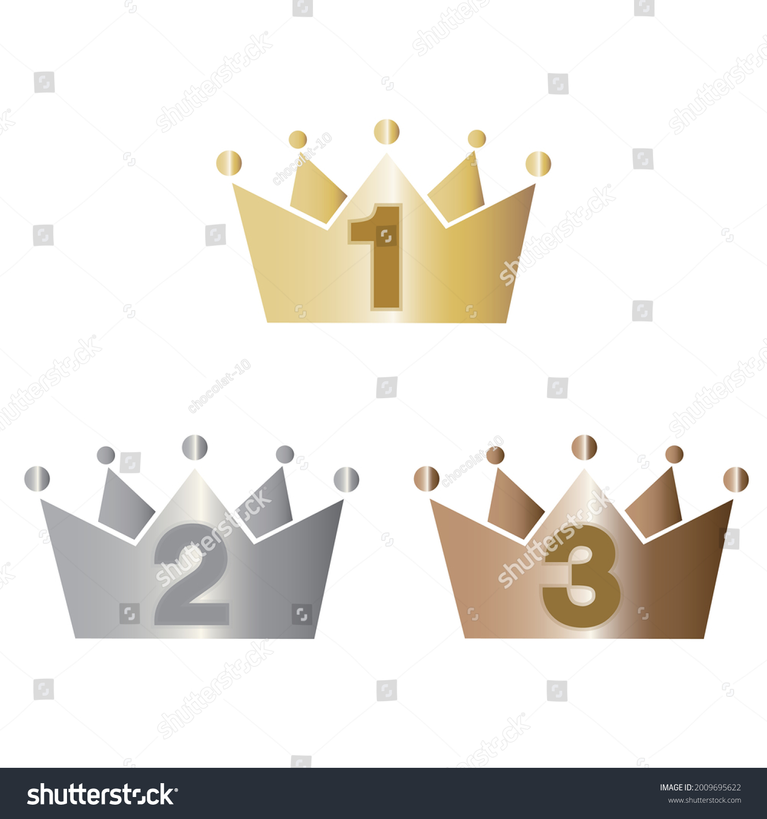 Ranking Icon First Second Third Illustration Stock Vector (Royalty Free ...