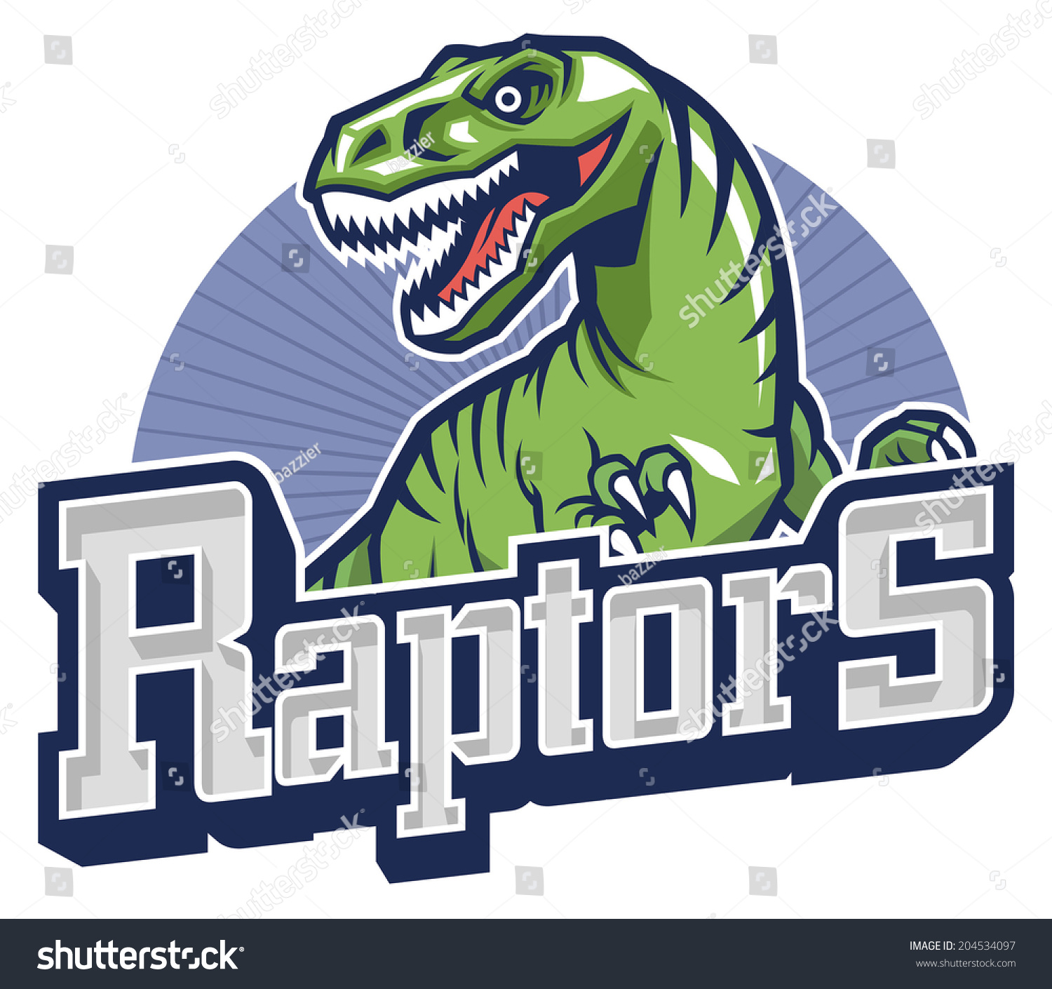 Raptor Mascot Stock Vector Illustration 204534097 : Shutterstock