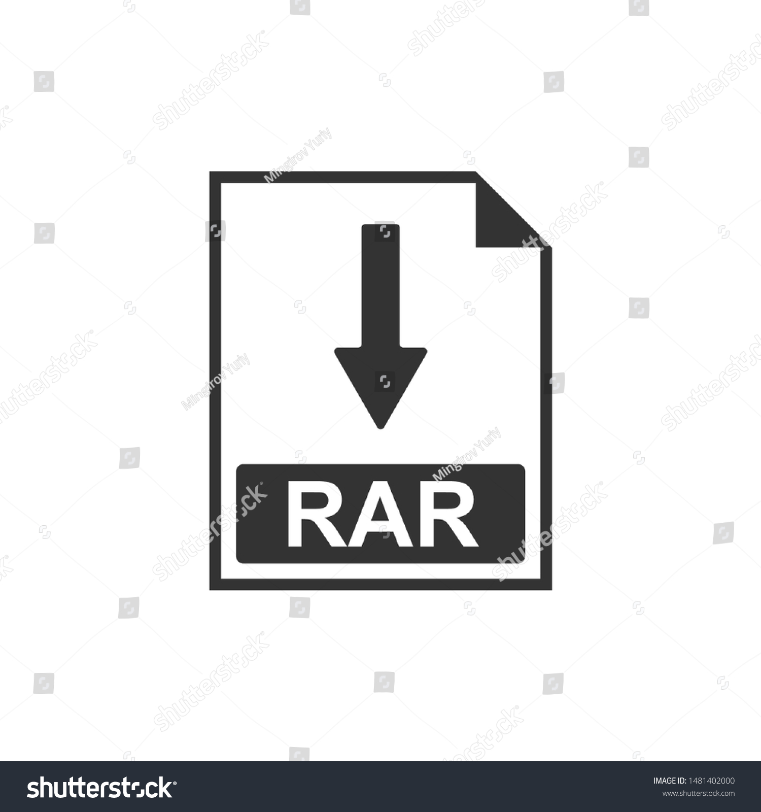 rar file document icon download rar stock vector royalty free 1481402000 shutterstock