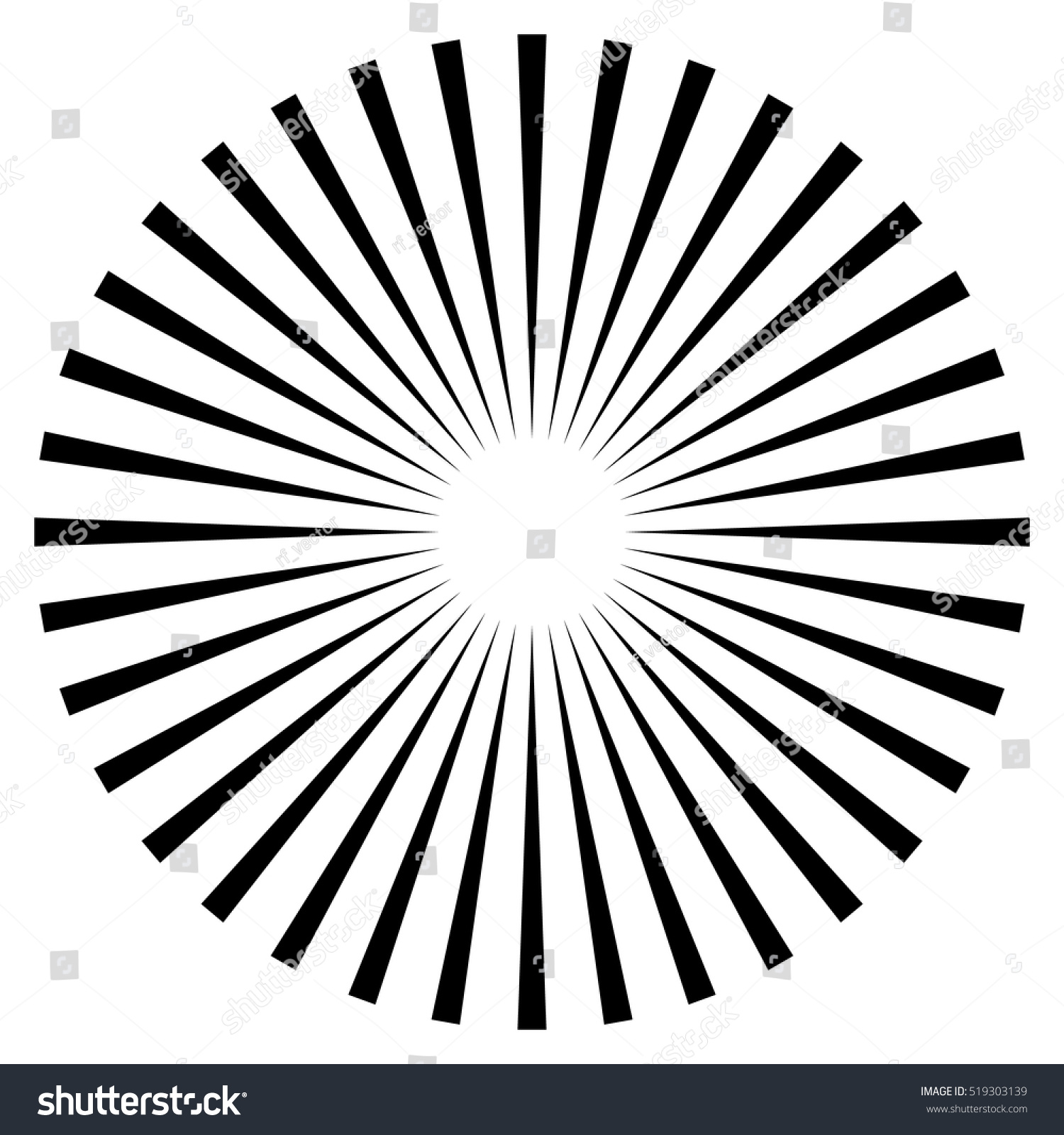 circle vector rays Starburst Vector Beams Shape Stock Element Rays Sunburst