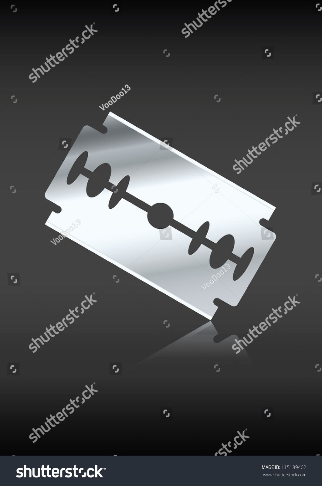 Razor Blade Vector Illustration Stock Vector (Royalty Free) 115189402
