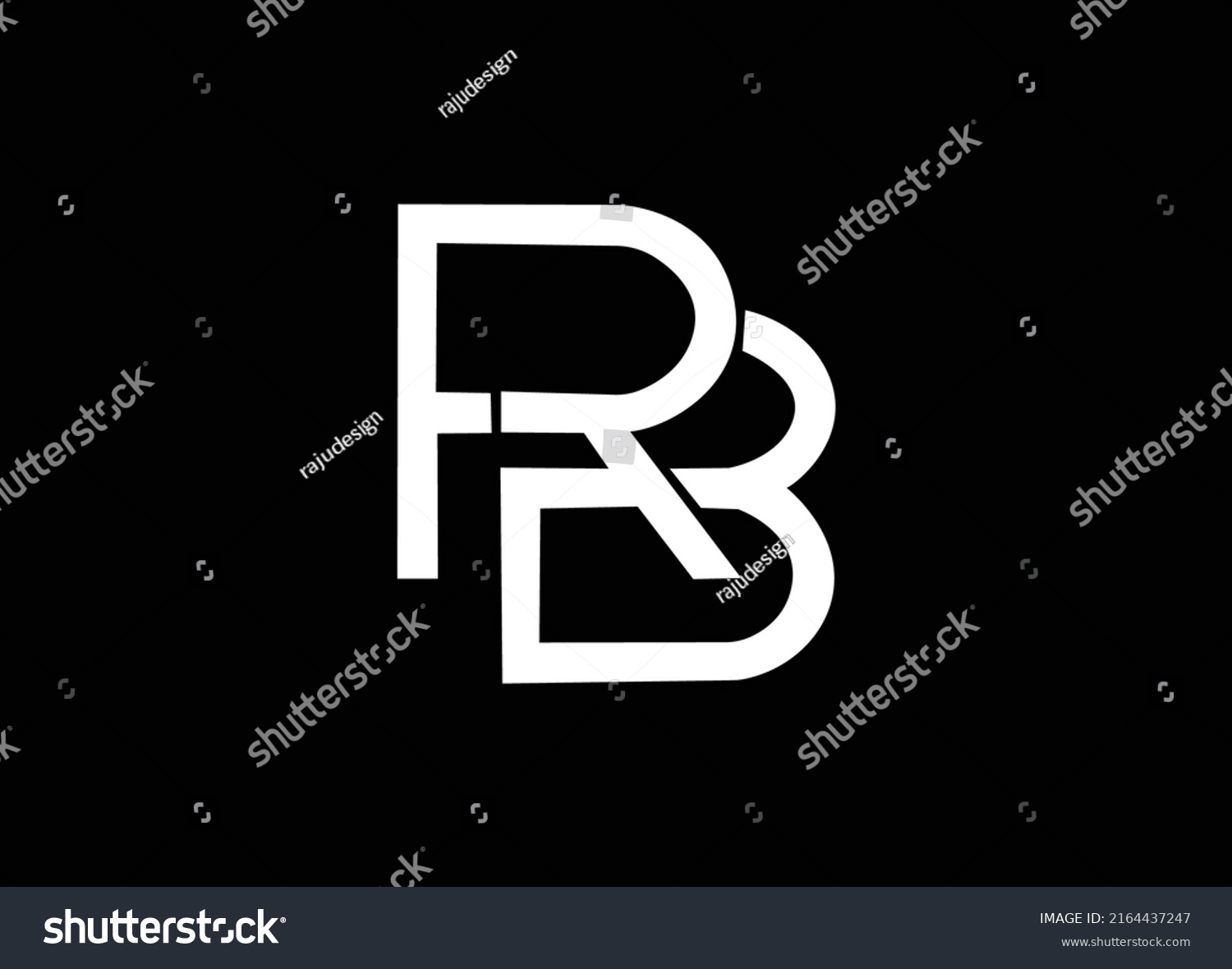 Rb Logo Designed Letter R B Stock Vector (Royalty Free) 2164437247 ...