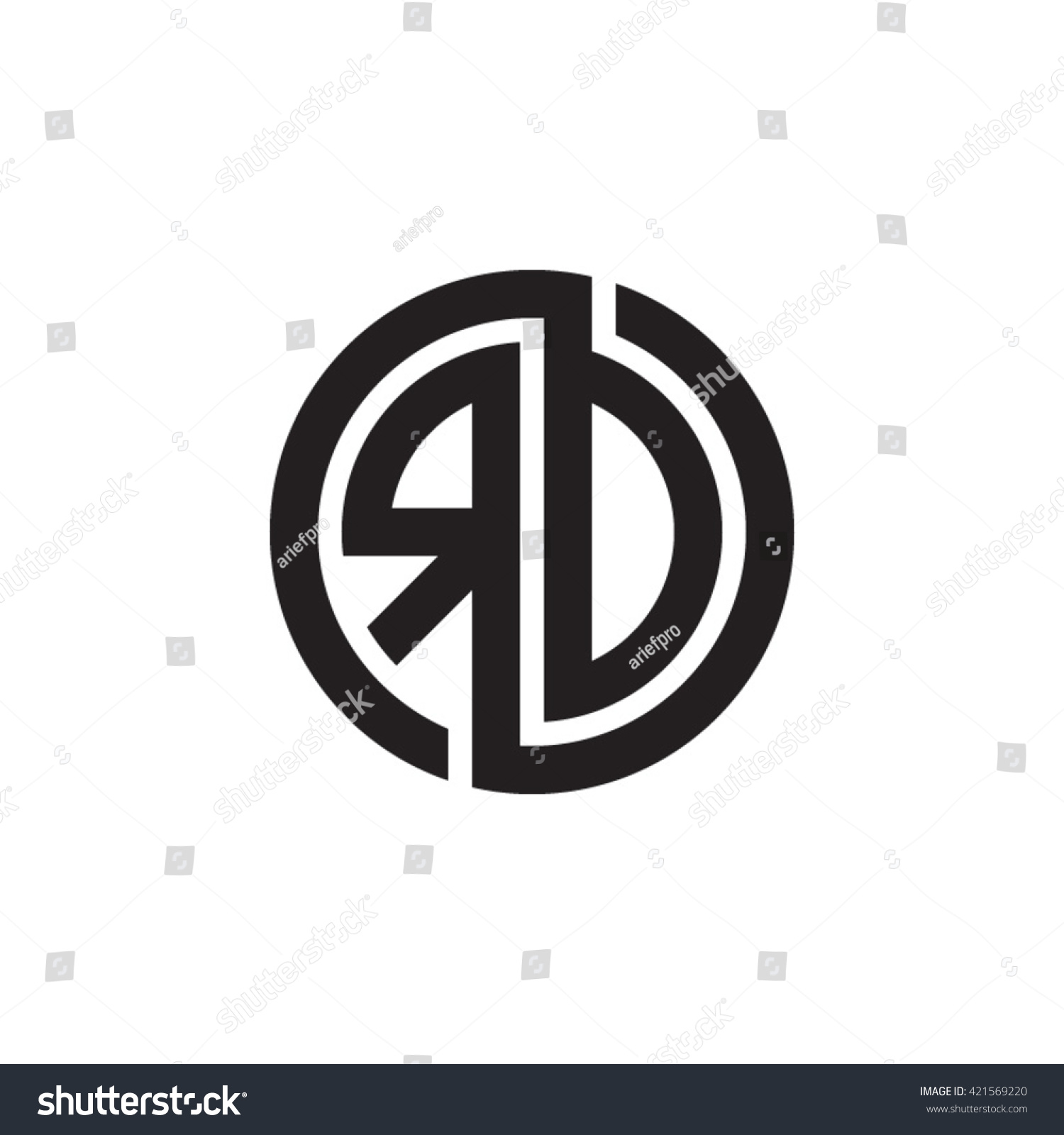 z stockvectorrdinitialletters
