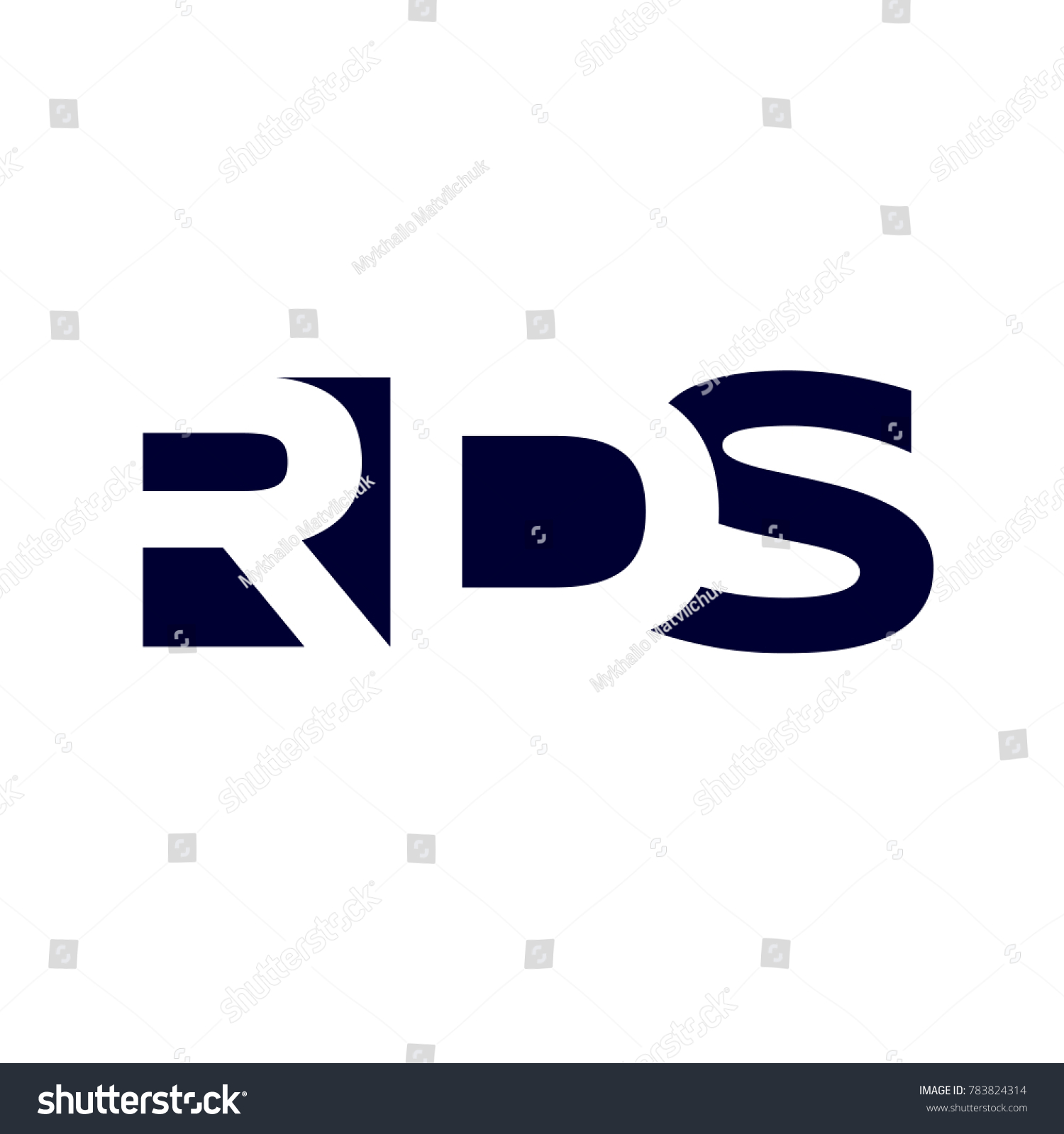 Rds Logo Branding Letter Modern Vector Stock Vector Royalty Free