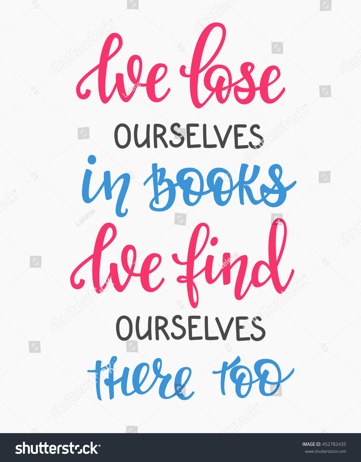 Download Reading Book Inspiration Positive Quote Lettering Stock ...