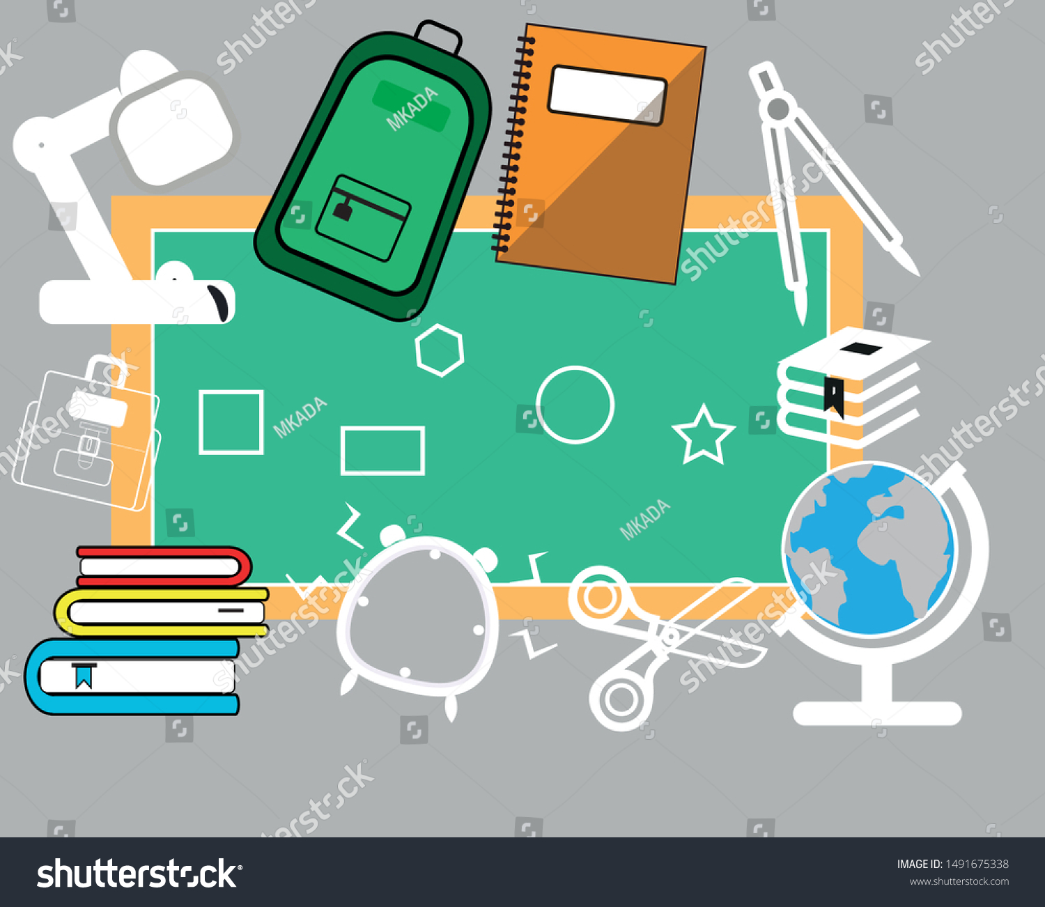 Ready School Icon Vector Work On Stock Vector Royalty Free