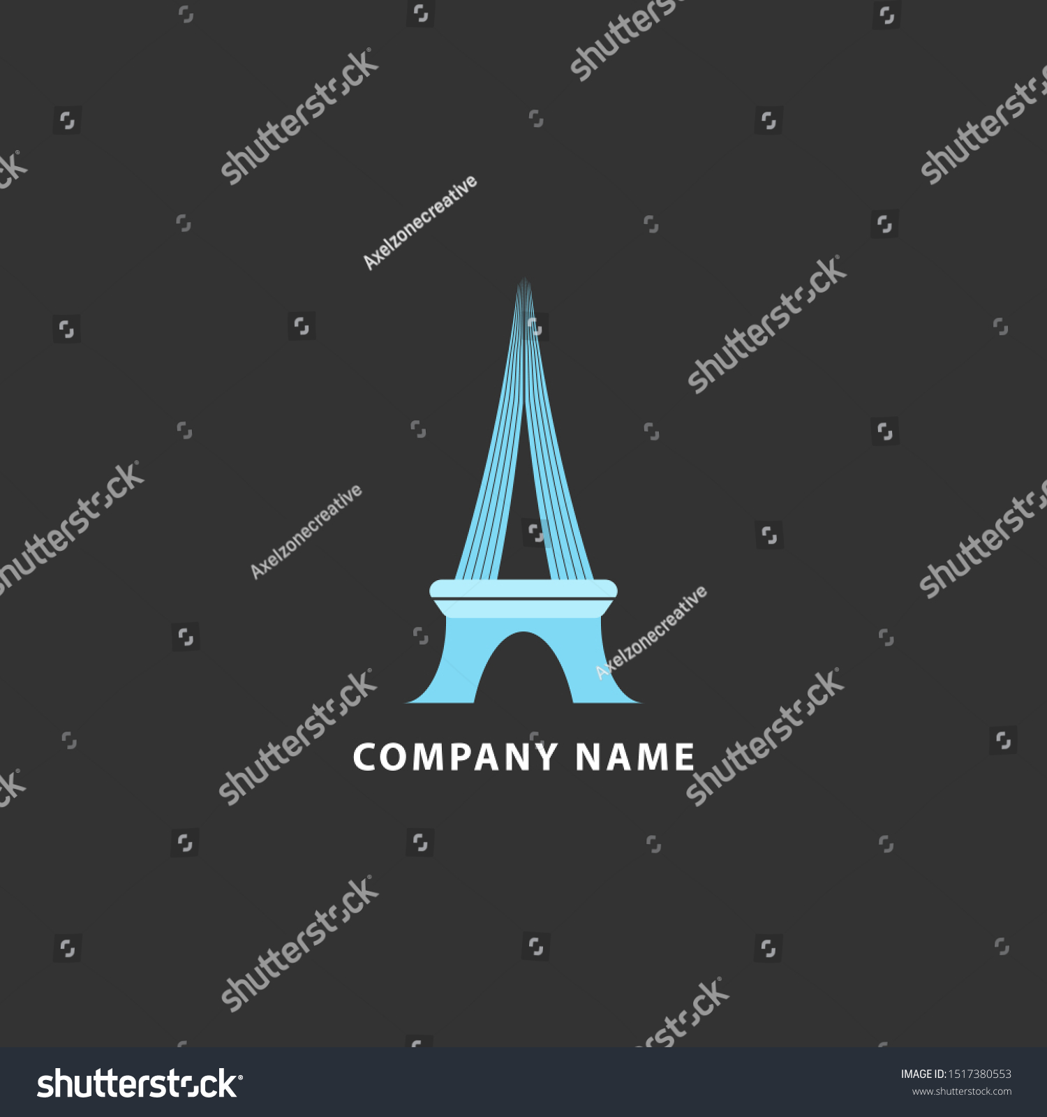 Real Estate Logo Isolated Tower Vector Stock Vector (Royalty Free ...