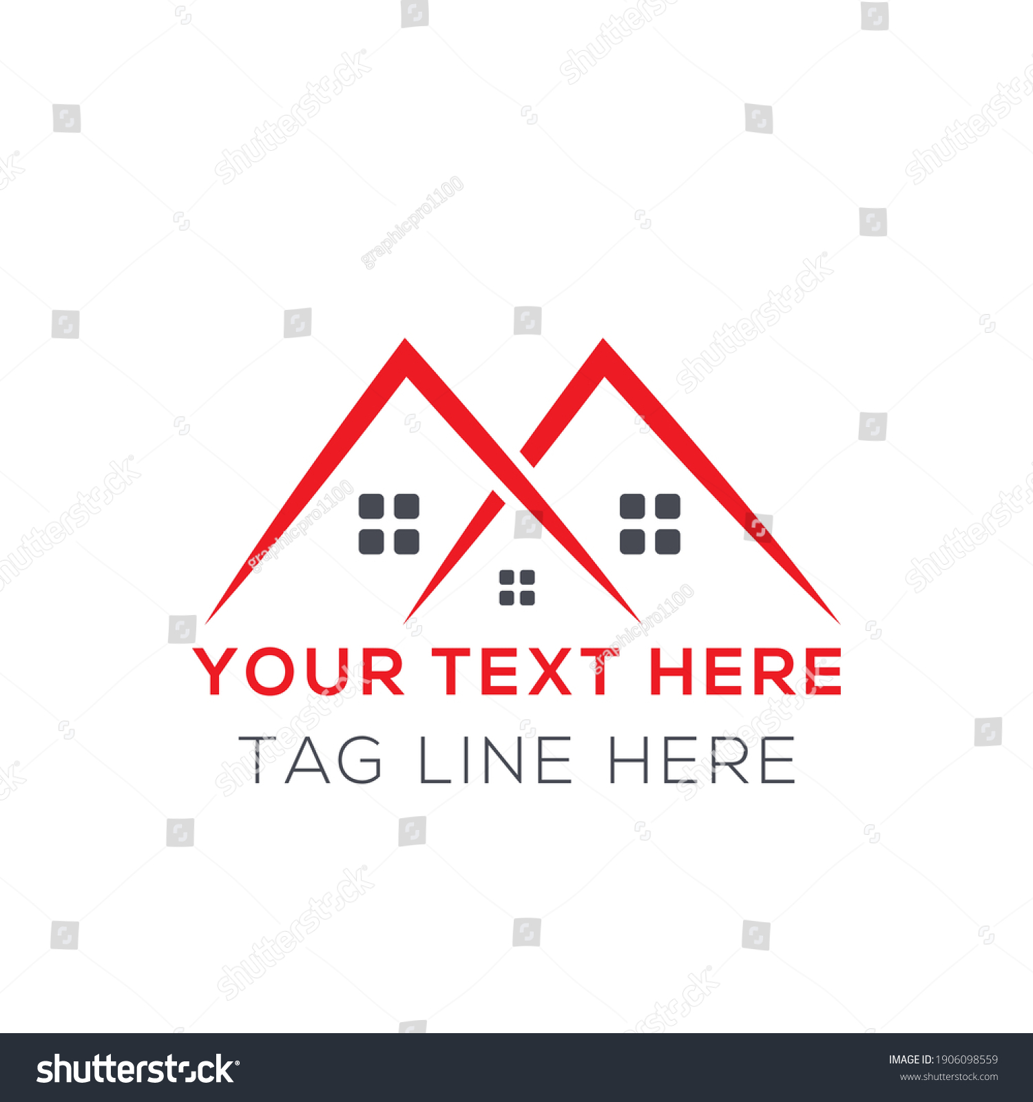 Real Estate Logo Vector Icon Symbol Stock Vector (Royalty Free ...