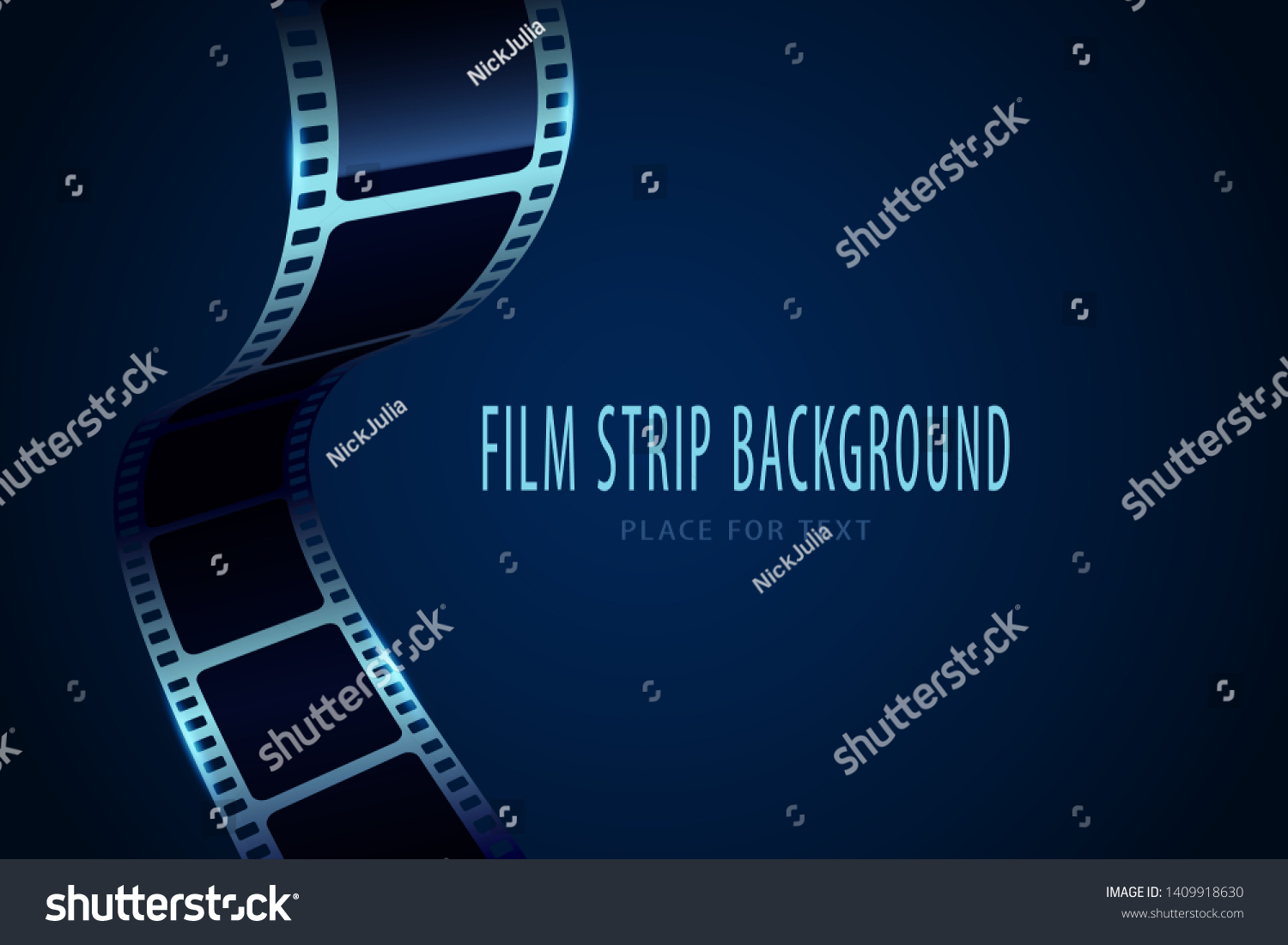 Real Film Strips Waveform Cinema Vector Stock Vector (Royalty Free ...