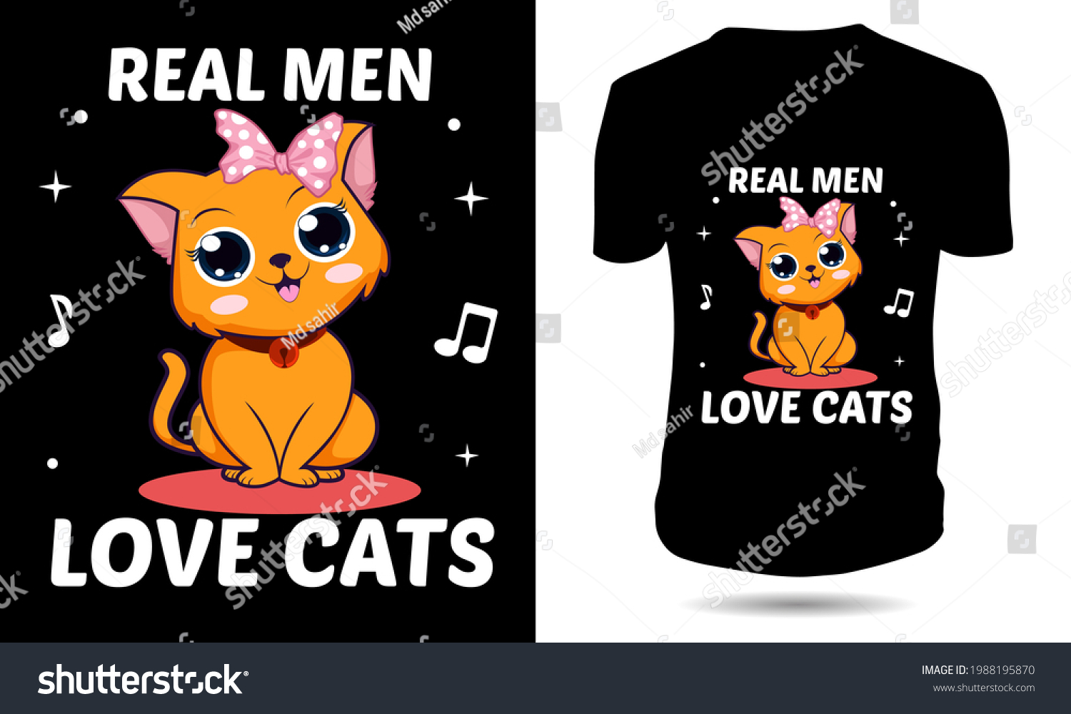 SVG of real men love cats tshirt design cat vector svg