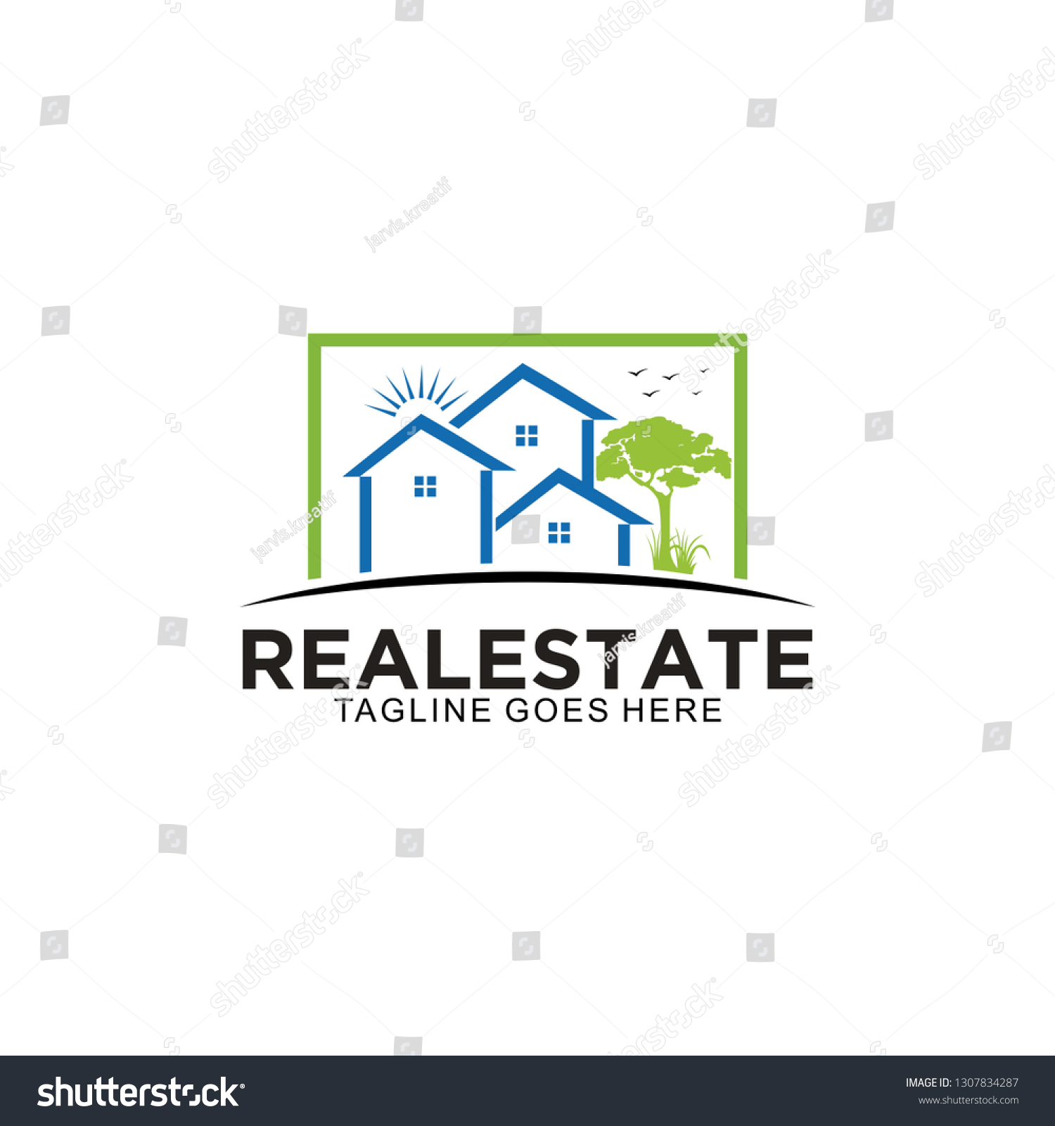 Realestate Logo Design Stock Vector (Royalty Free) 1307834287