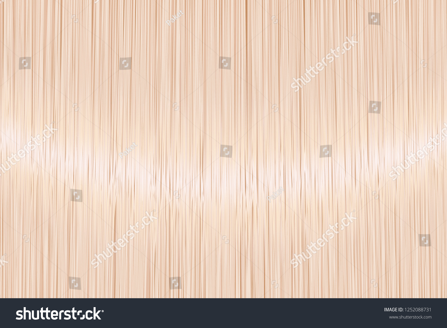 Realistic Blond Straight Hair Texture Stock Vector (Royalty Free) 1252088731