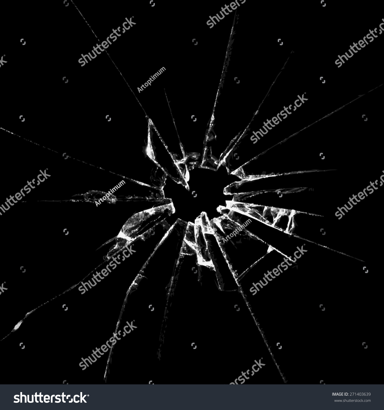 SVG of Realistic  broken glass black background destruction vector illustration svg