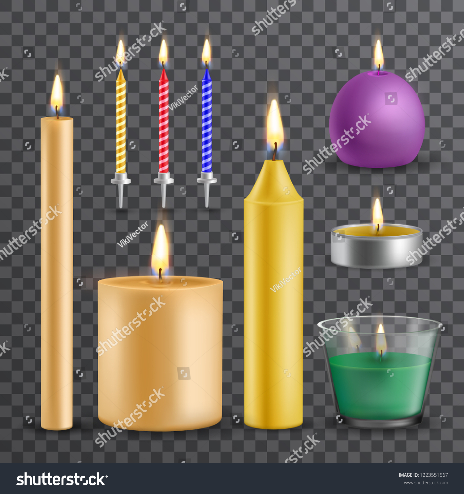 candle shaped glow sticks