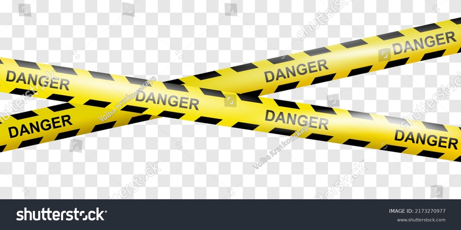 SVG of Realistic crossing warning danger tapes or Police line. Caution tape of warning signs for construction area or crime scene in yellow. Do not cross ribbon. Ribbons for accident, under construction svg