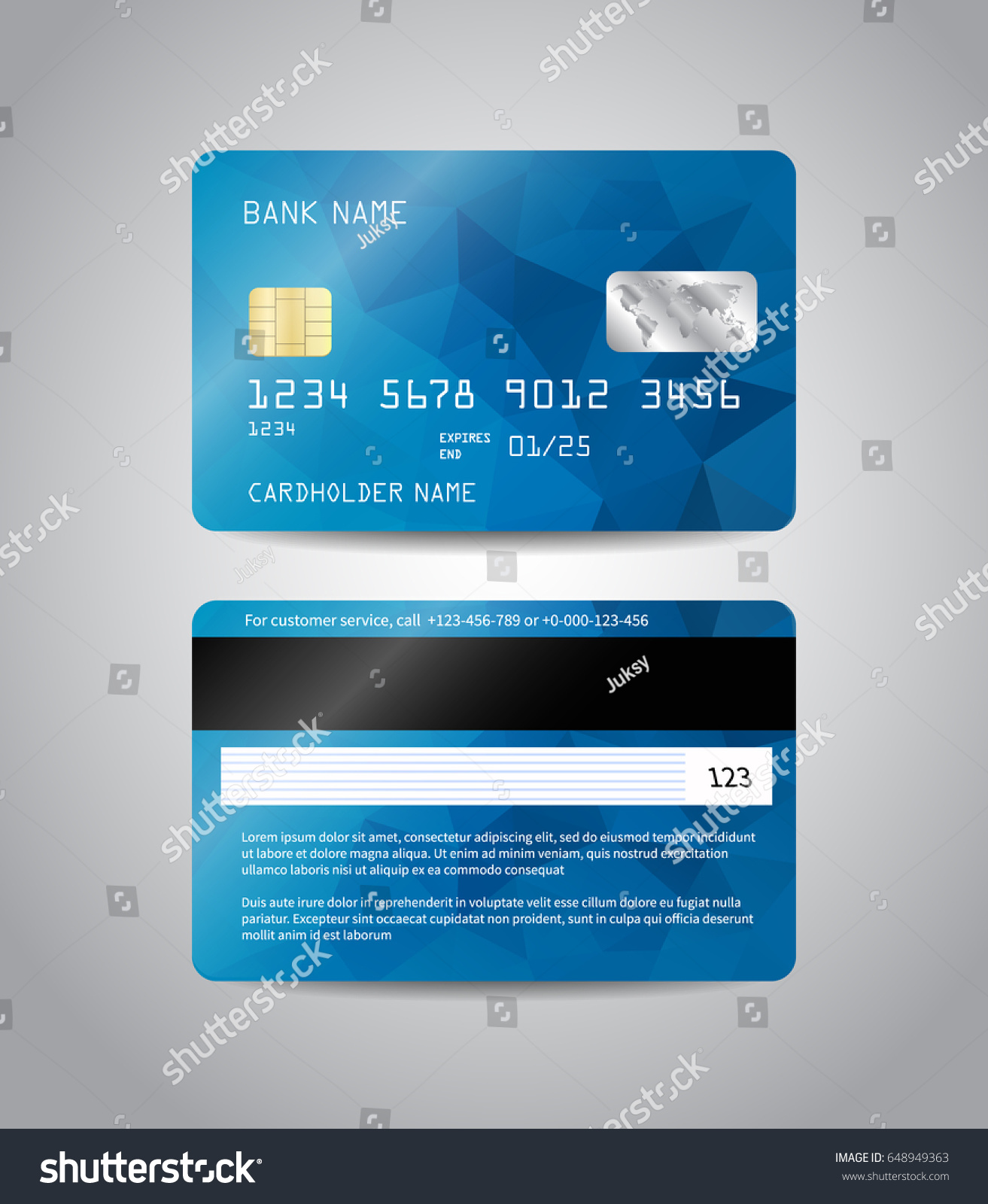 2,437 Credit card front back Images, Stock Photos & Vectors ...