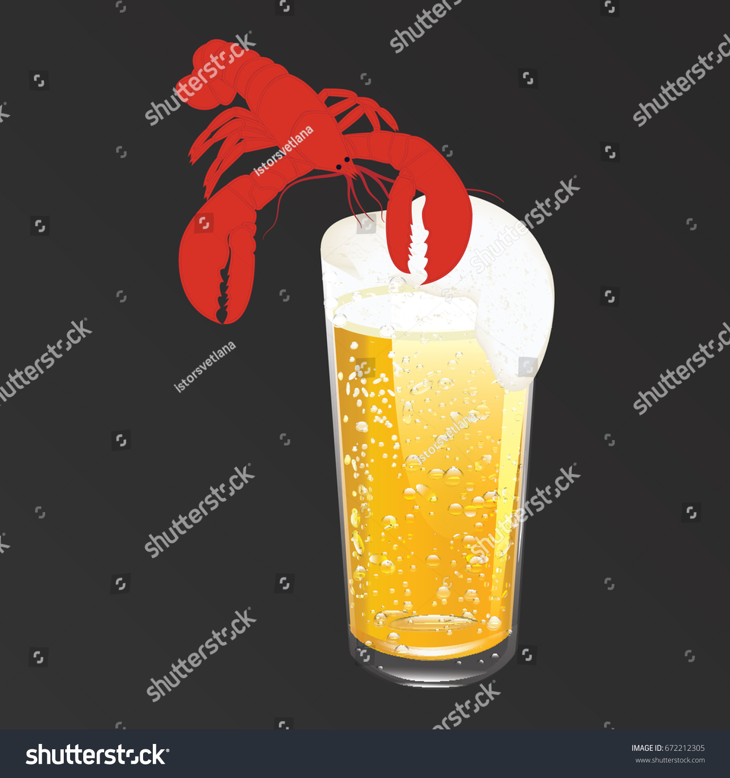 Realistic Glass Yellowgolden Beer White Foam Stock Vector Royalty Free 672212305 Shutterstock 4210