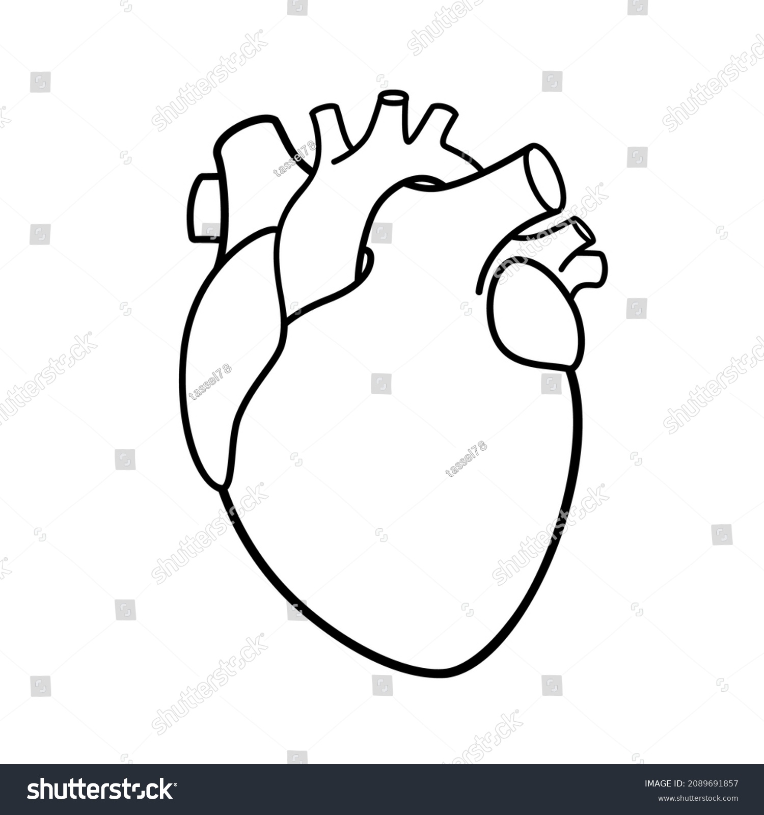 Realistic Heart Sign Medical Symbol Web Stock Vector (Royalty Free ...