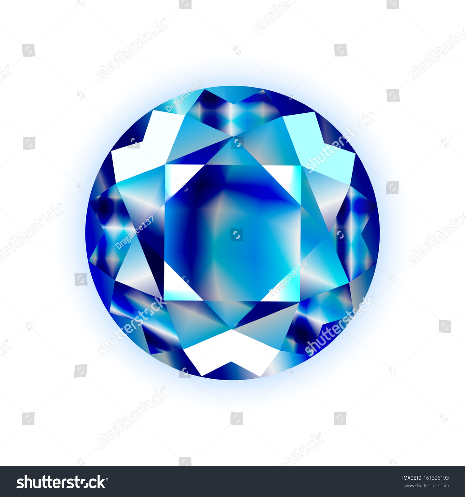 SVG of Realistic sapphire on white background  svg