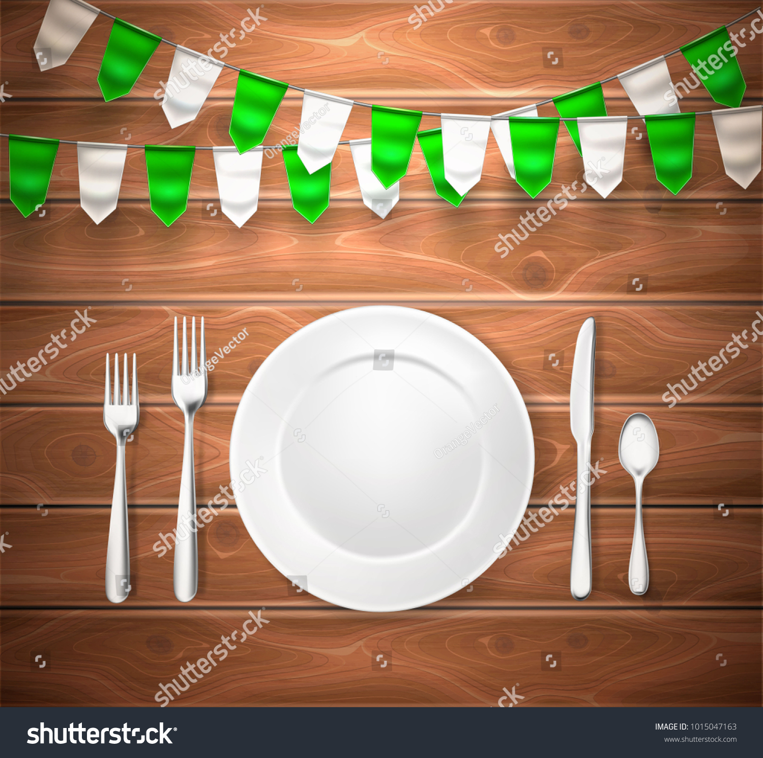 Realistic Table Setting Arrangement 3 D Cutlery Stock Vector ... Realistic Table Setting Arrangement 3 D Cutlery Stock Vector ...
