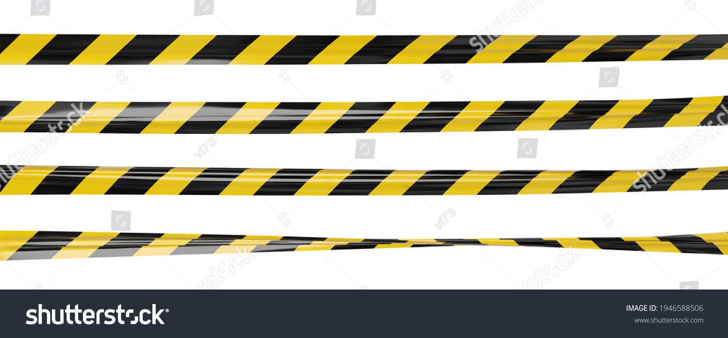 SVG of Realistic vector crime tape with black and yellow stripes. Warning ribbon svg