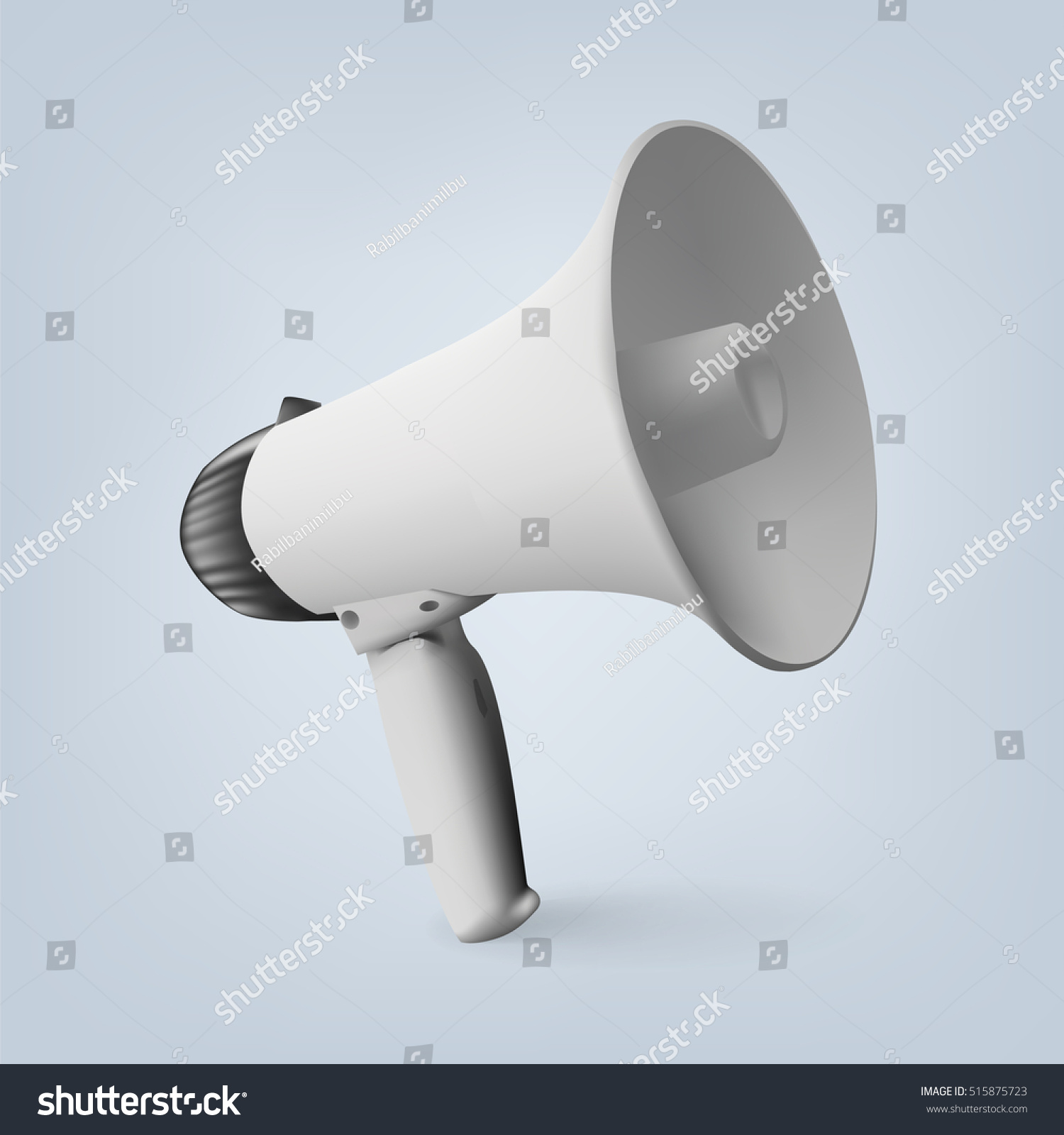 Download Realistic Vector Megaphone Mock Stock Vector Royalty Free 515875723