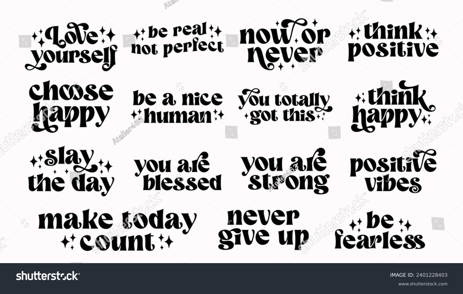 SVG of Rear View Mirror with motivational quotes bundle illustration svg