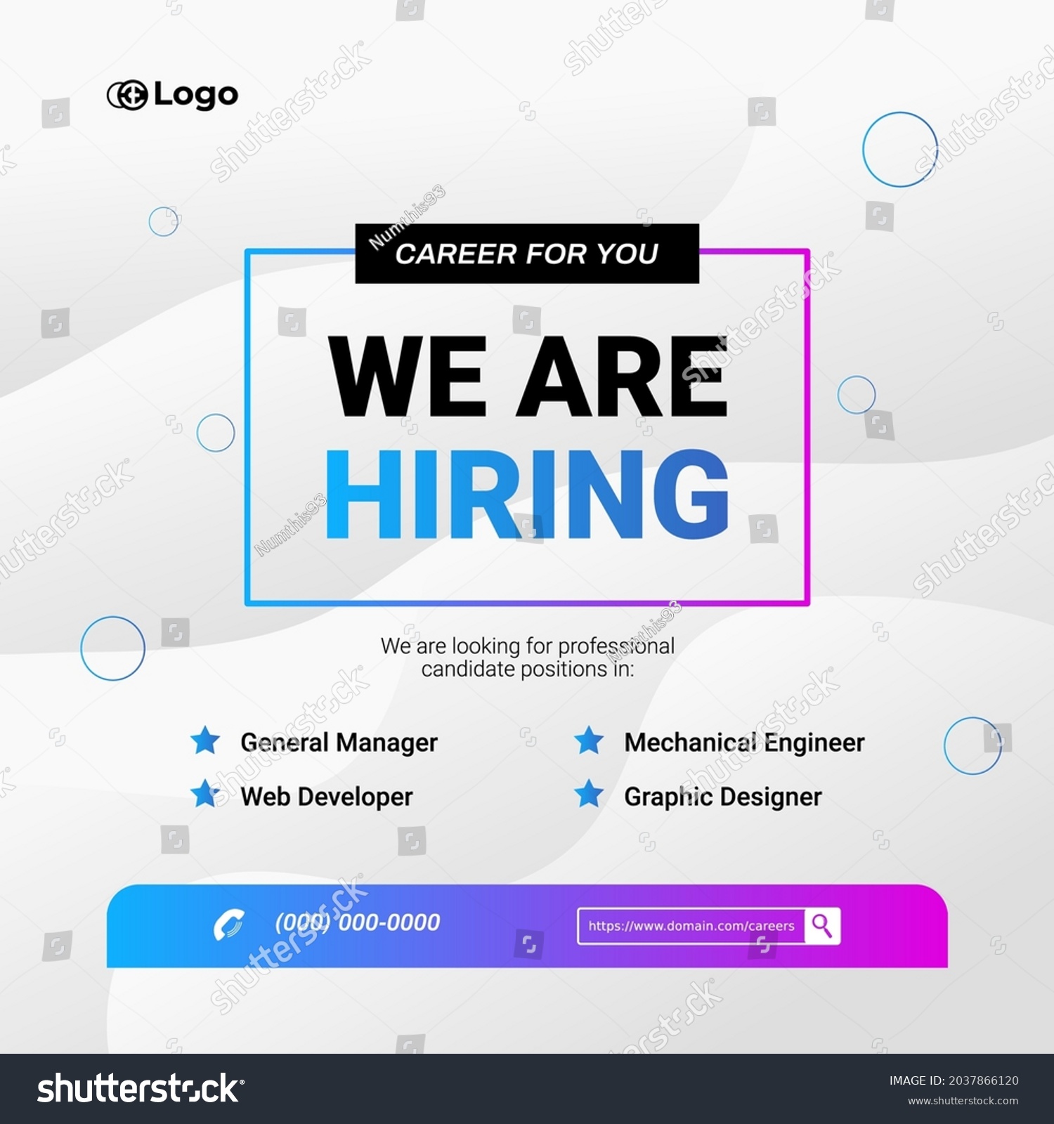 SVG of Recruitment advertising template. Job hiring poster, social media, banner, flyer. Digital announcement job vacancies layout svg