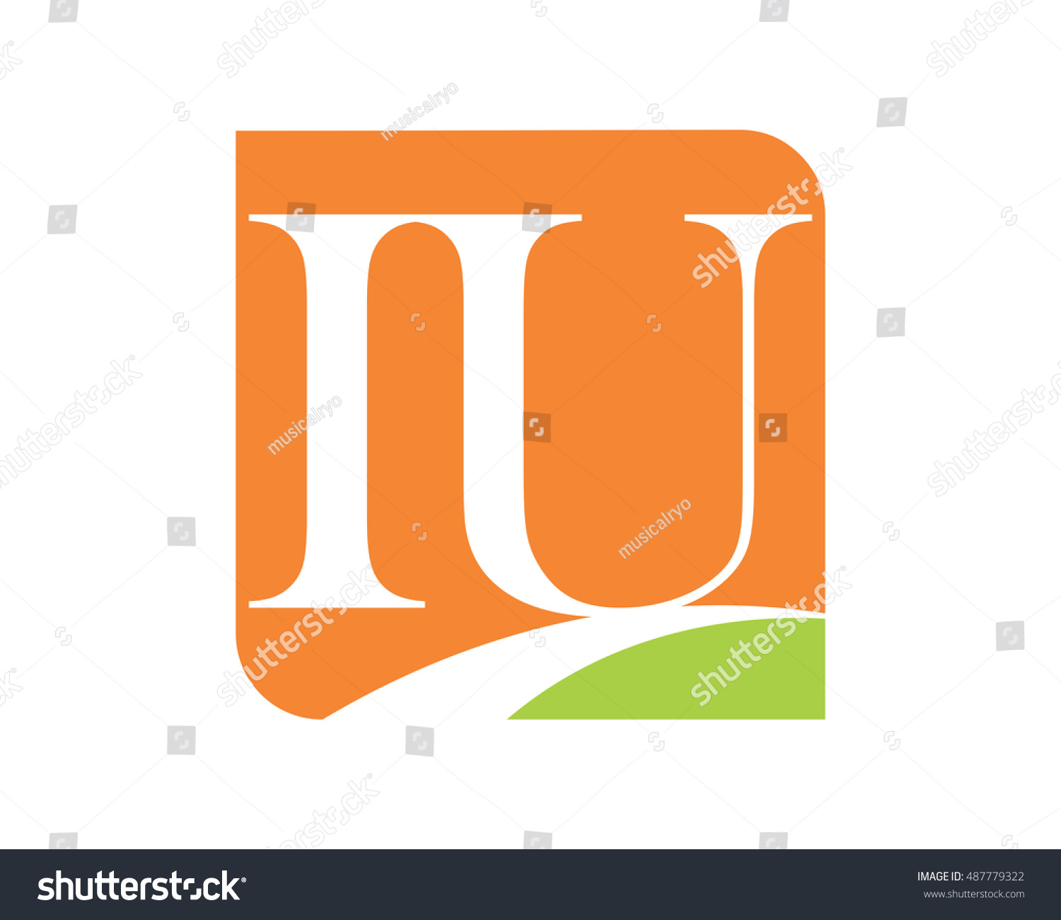 Rectangle Typography Typeset Logotype Alphabet Font Stock Vector ...