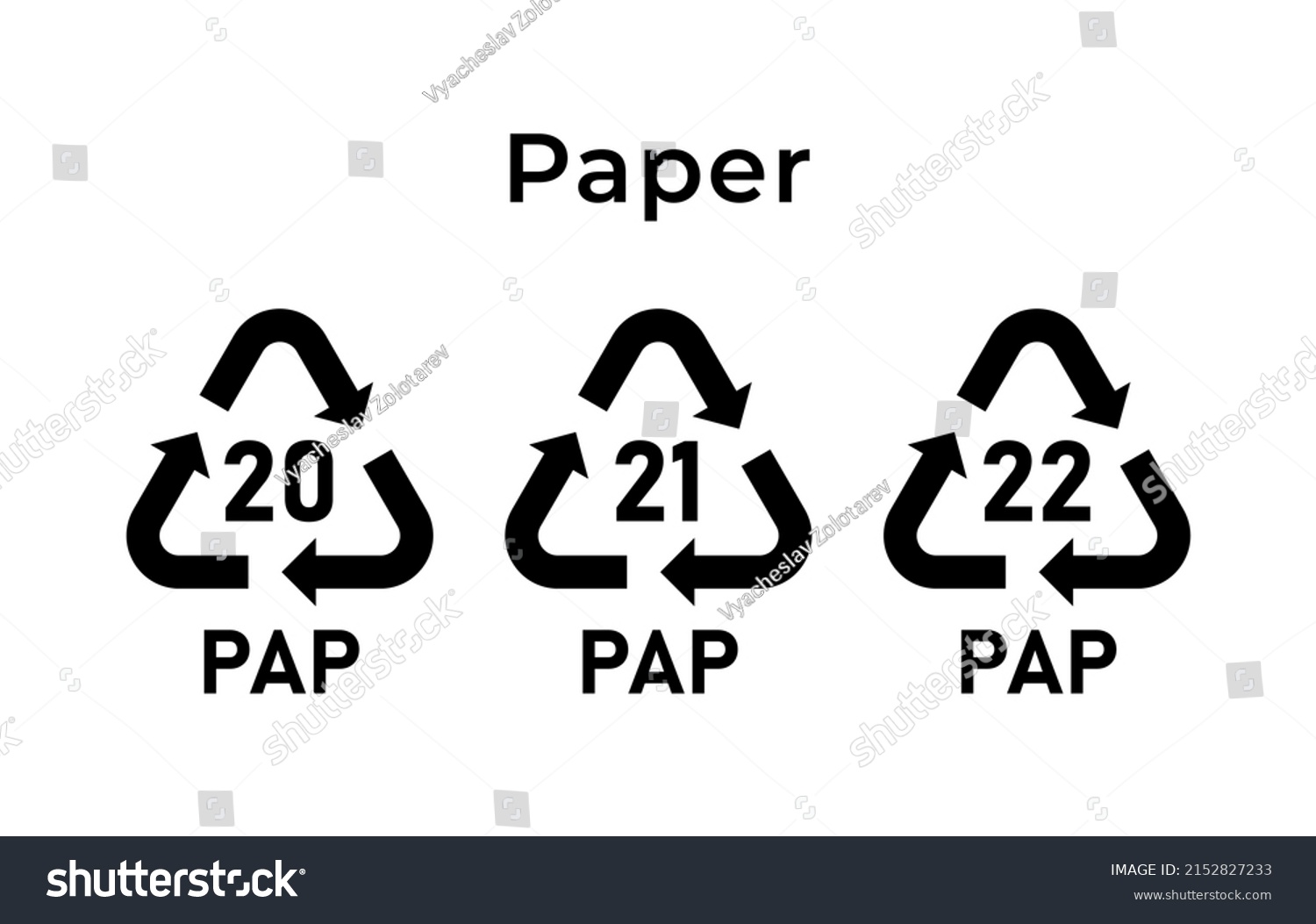 SVG of Recycling paper mark. Ecological recycling codes. Zero waste. Vector illustration. Set of line icons editable stroke. svg