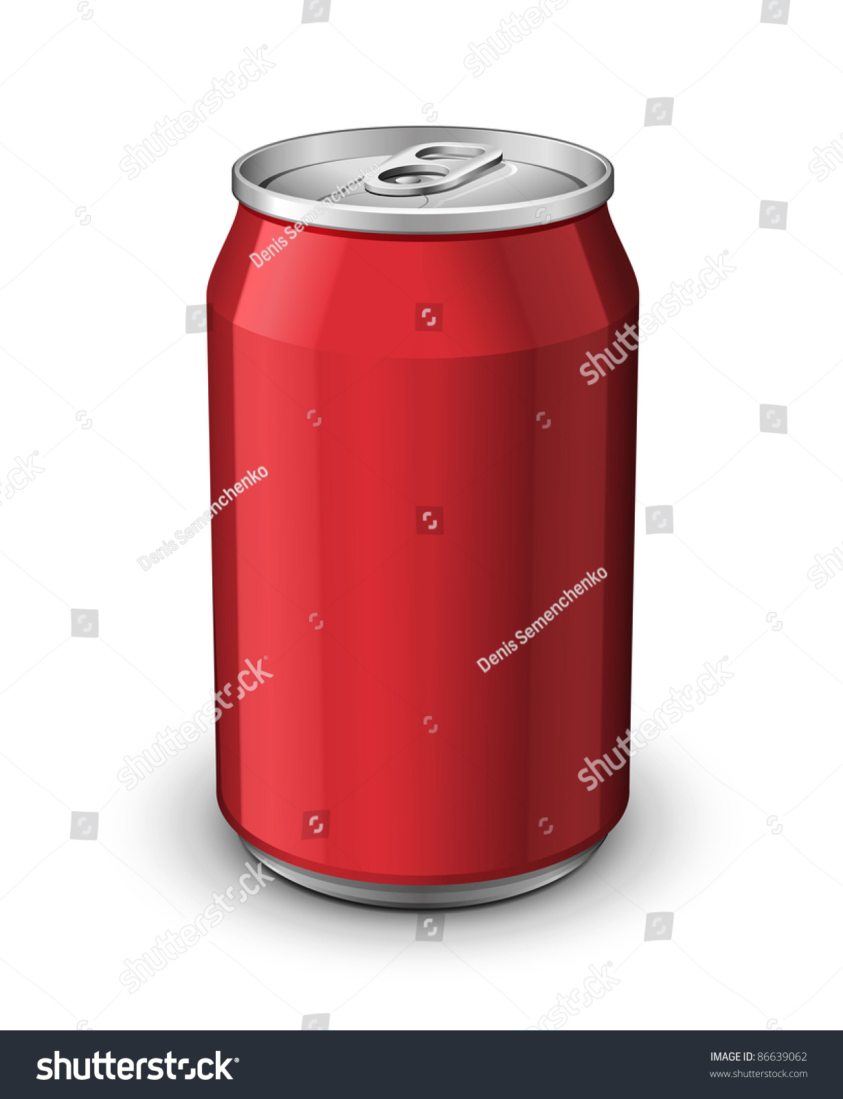 SVG of Red Aluminum Can: Vector Version svg