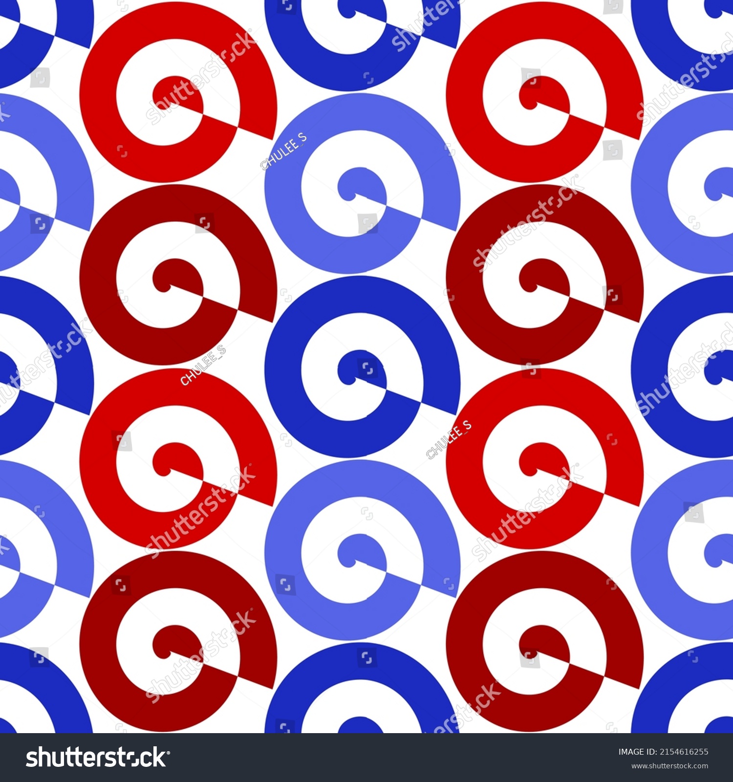 Red Blue Circle On White Background Stock Vector (Royalty Free ...