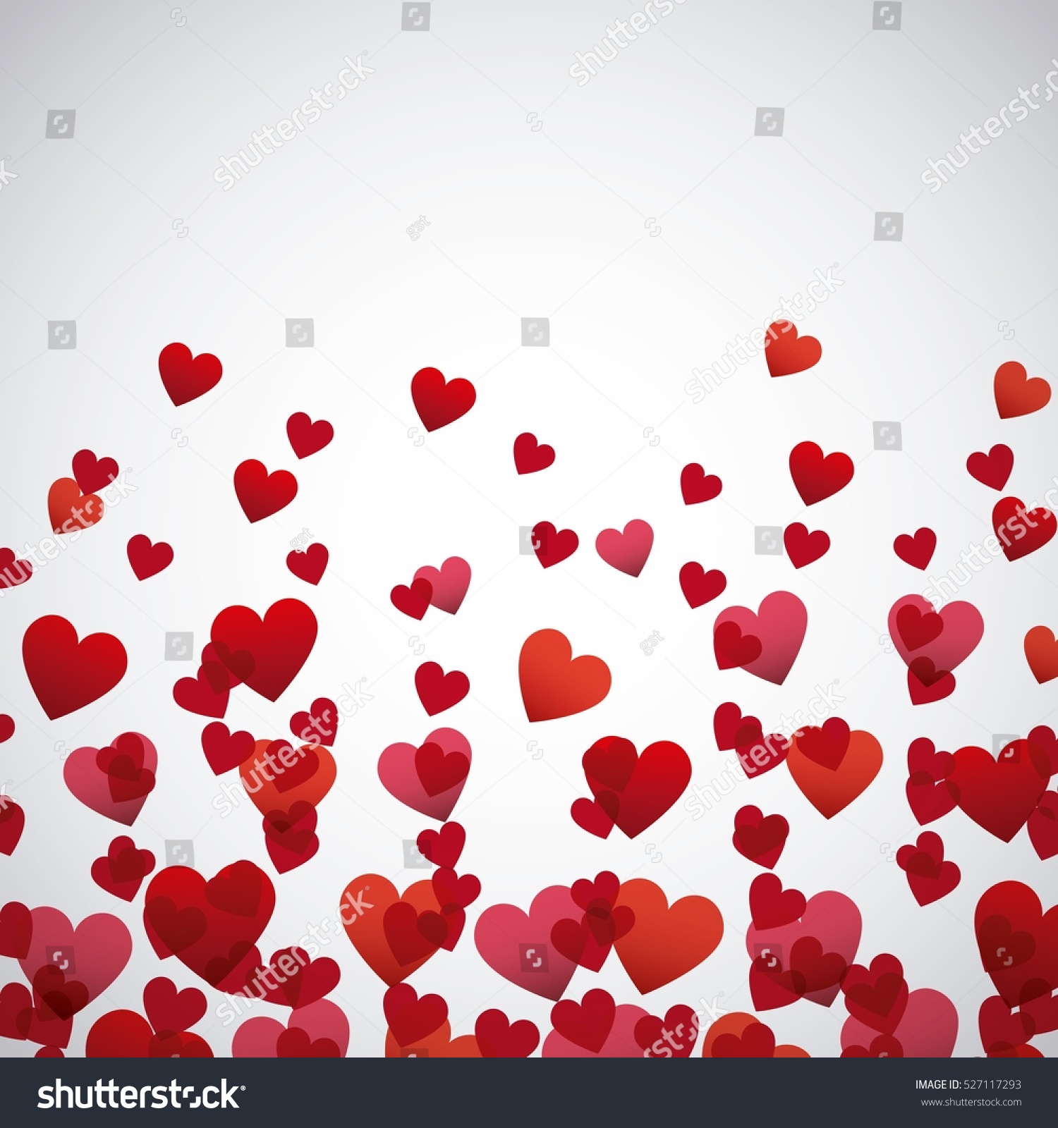 Red Pink Hearts Background Love Colorful Stock Vector (Royalty Free ...