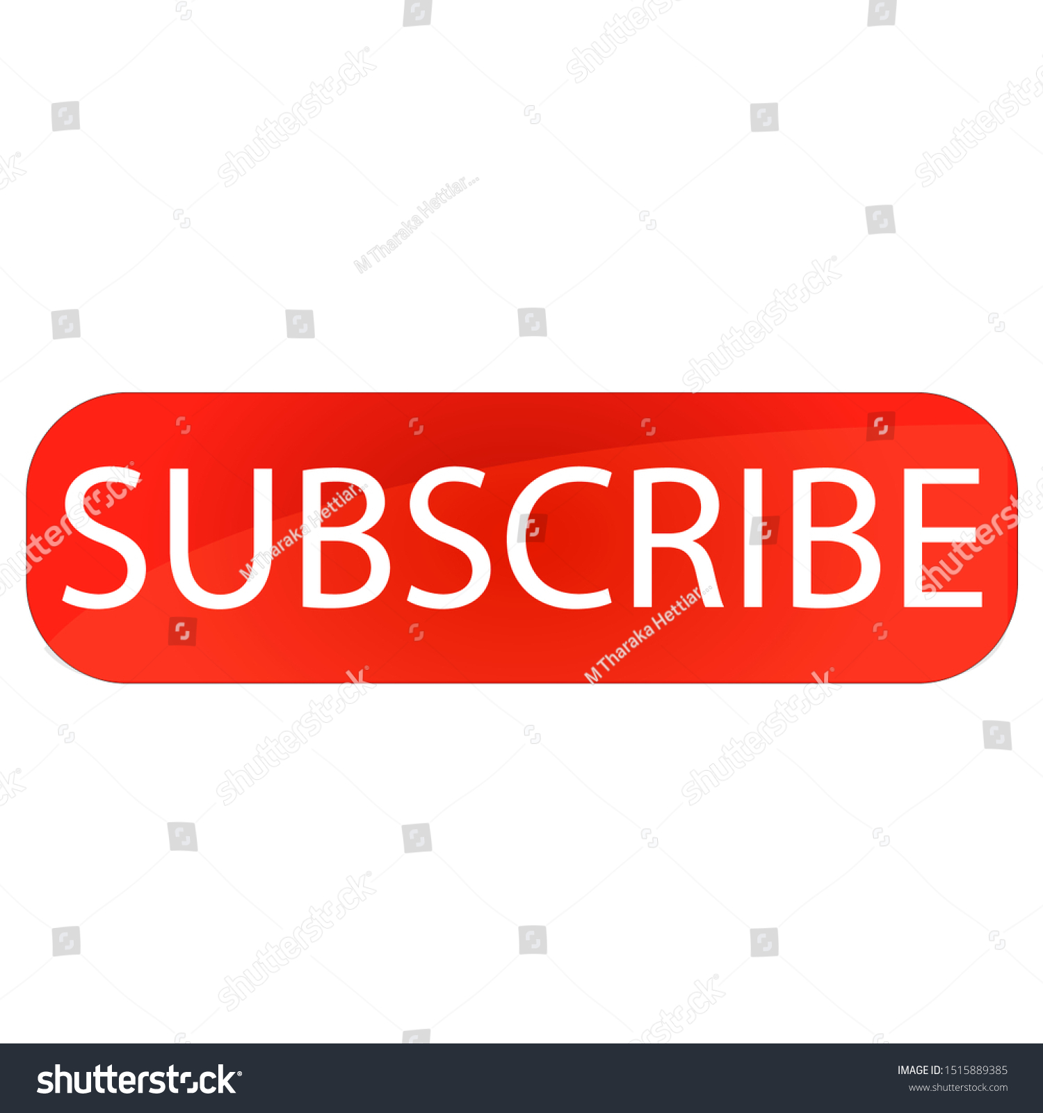 Red White Subscribe Button Stock Vector (Royalty Free) 1515889385