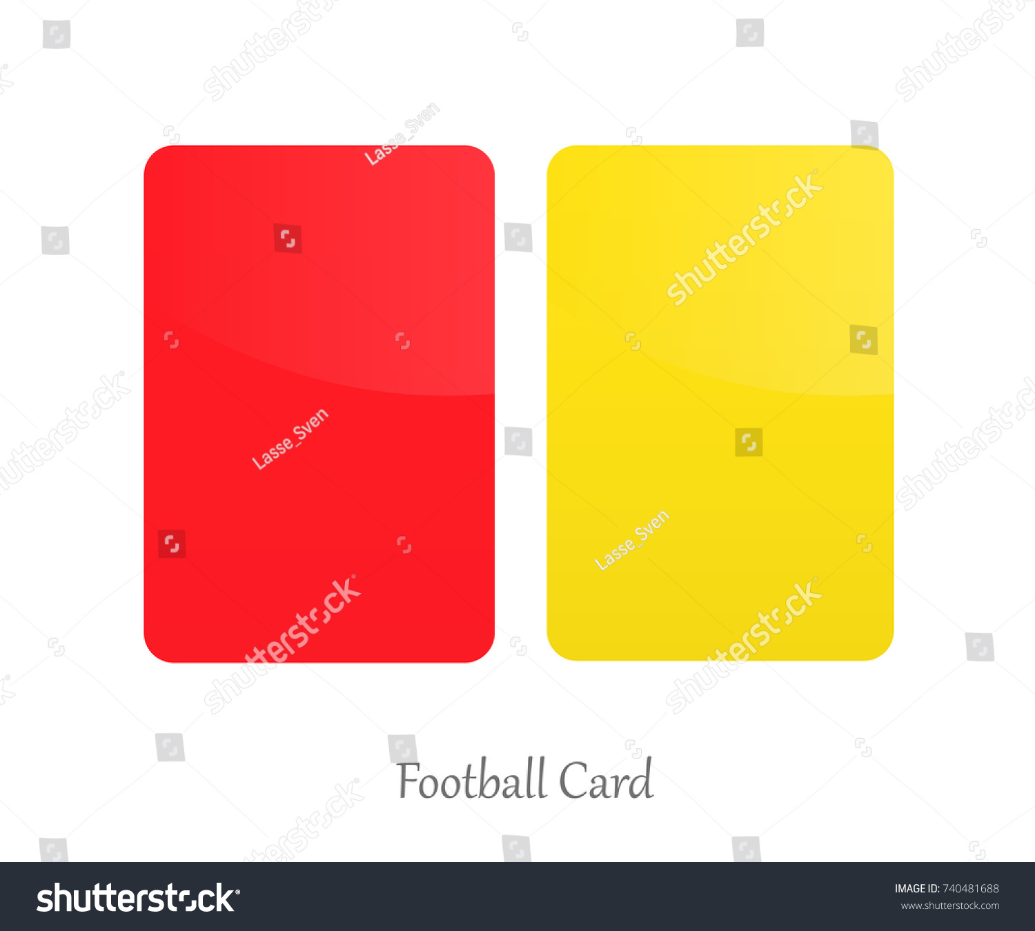 Red Yellow Card Football Referee Card Stock Vector (Royalty Free With Regard To Football Referee Game Card Template