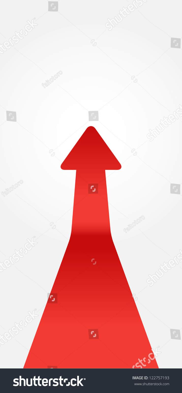 Red Arrow Stock Vector 122757193 - Shutterstock